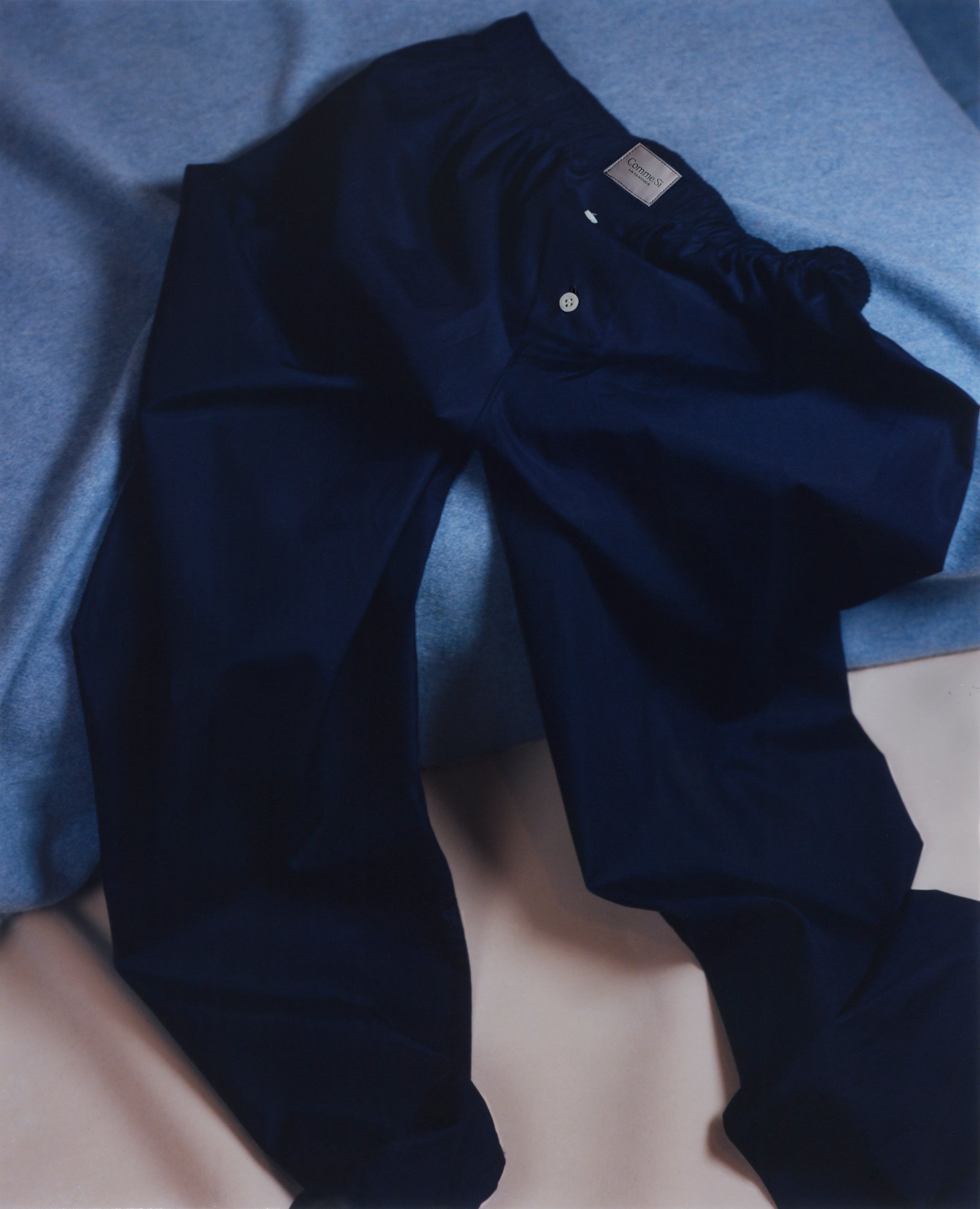 La Boxer Alta, Cotton Poplin, Navy, Comme Si