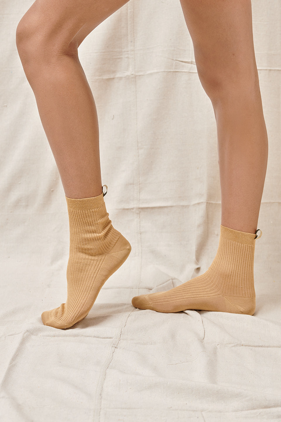 The Agnelli Sock in Camel, Egyptian Cotton, Comme Si