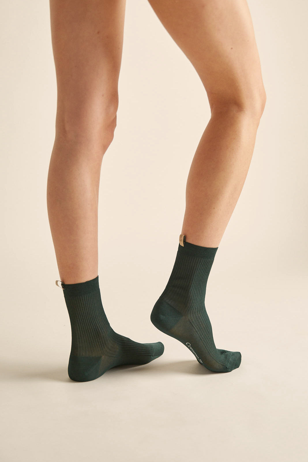 The Agnelli Sock in pine, egyptian cotton, by comme si