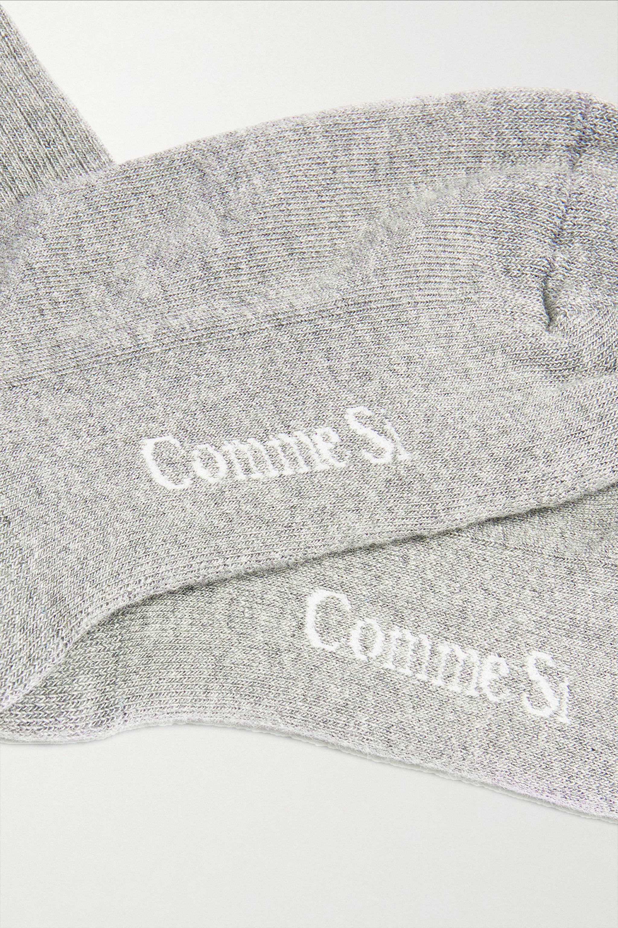 Footbed detail, The Everyday Sock in Ash, made with Organic Egyptian Cotton, by Comme Si