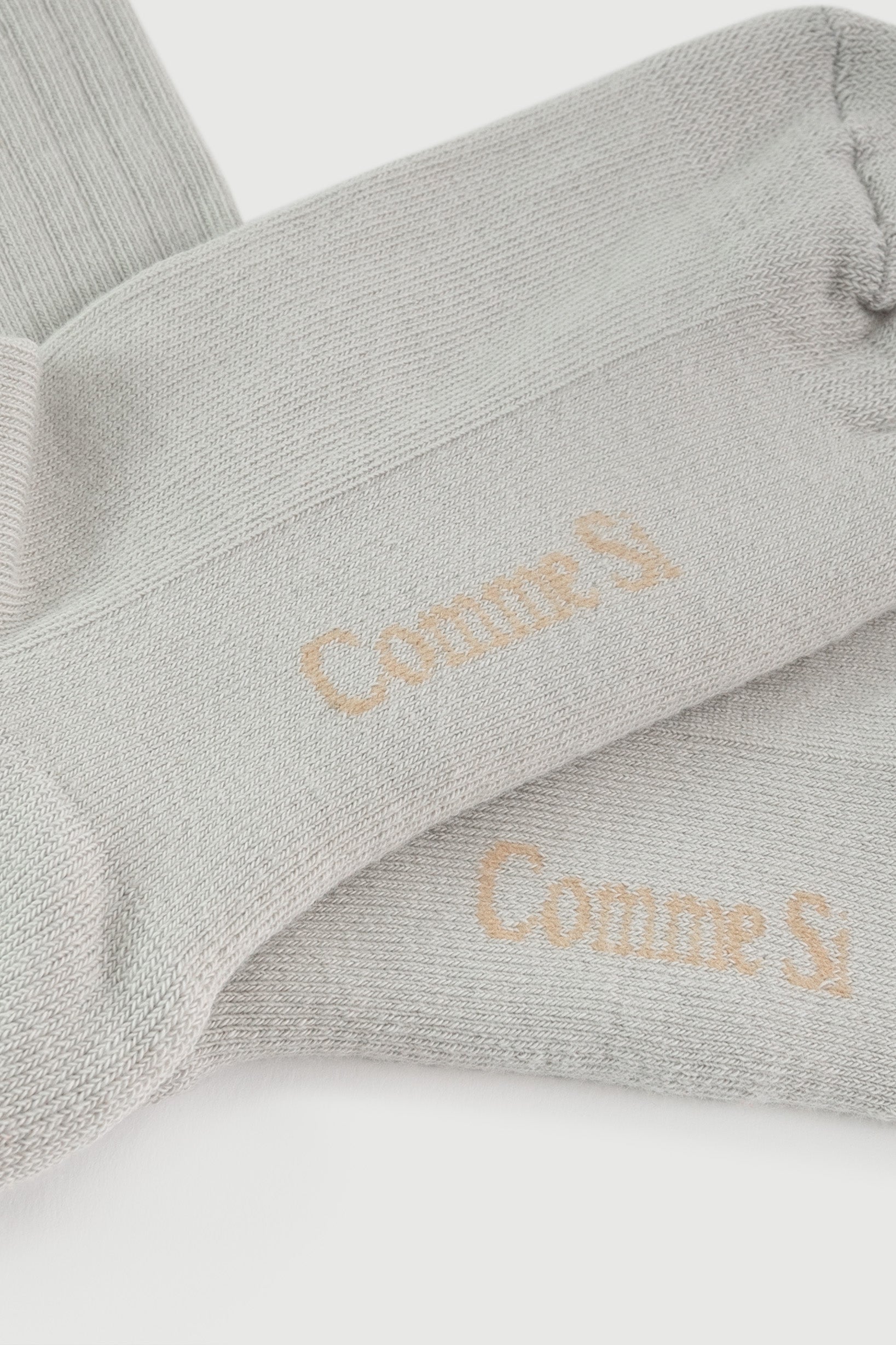Footbed detail, The Everyday Sock in Ice, made with Organic Egyptian Cotton, by Comme Si