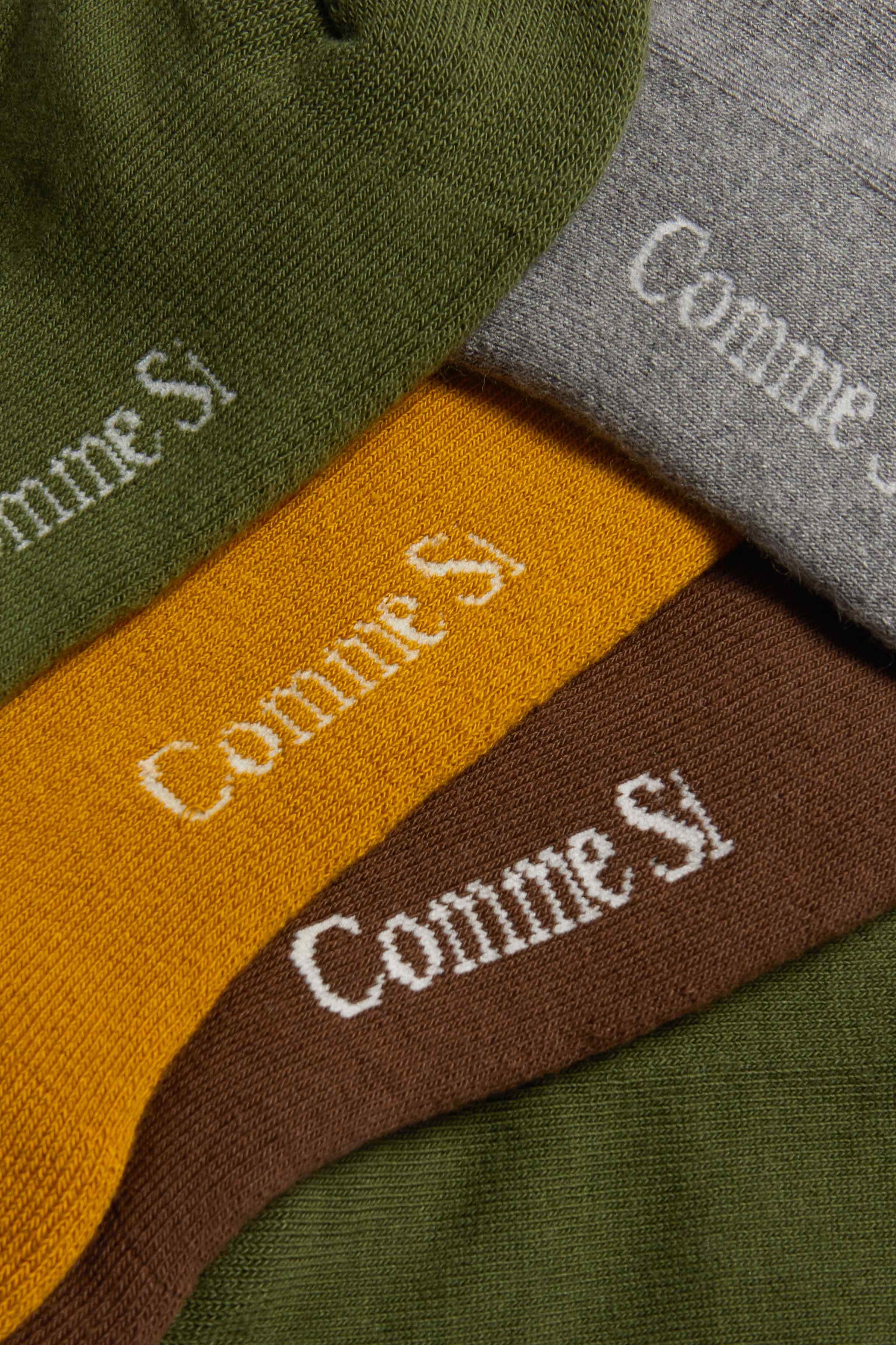 Footbed detail, The Everyday Sock Set, Earth, GOTS certified Organic Cotton, by Comme Si
