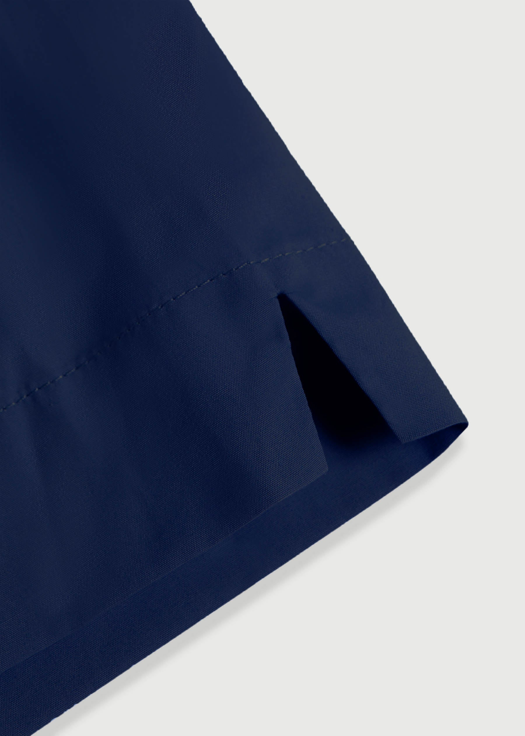 Hem detail, La Boxer Alta, Cotton Poplin, Navy, Comme Si