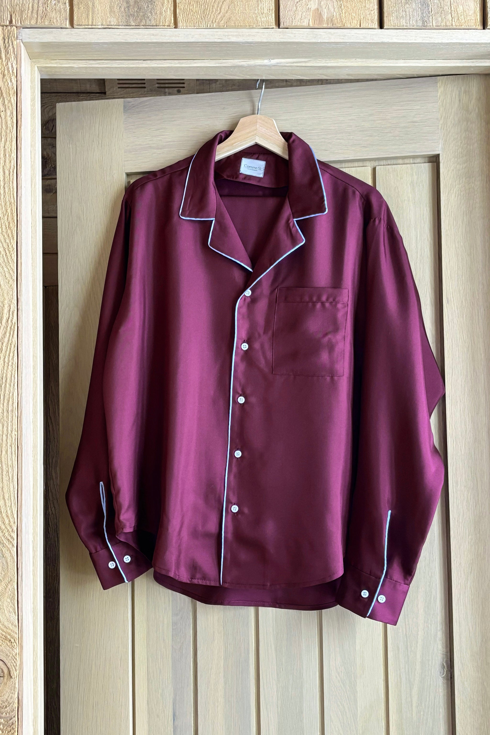 The Piped Silk Twill Set