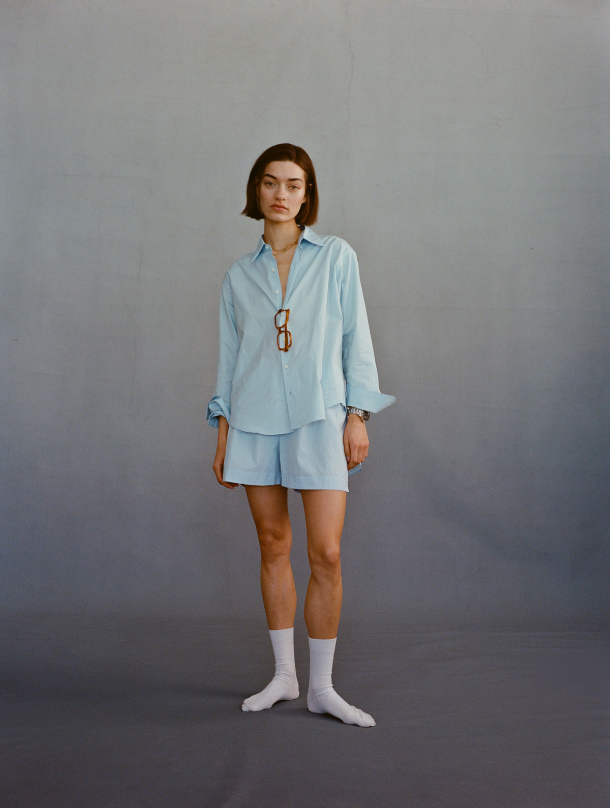Comme Si La Shirt Classica in Grecian Blue