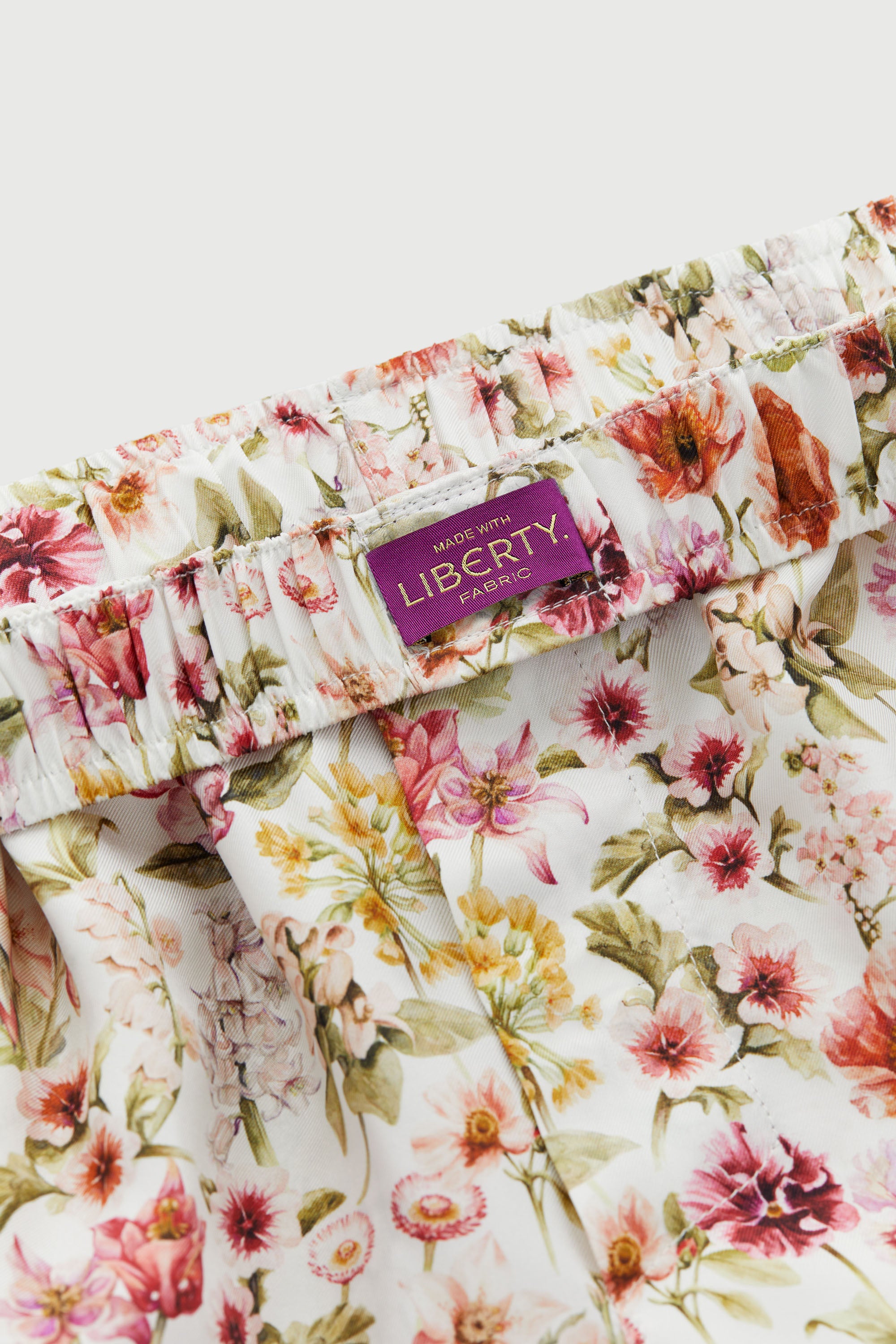 La Boxer Bermuda, made with Liberty fabric