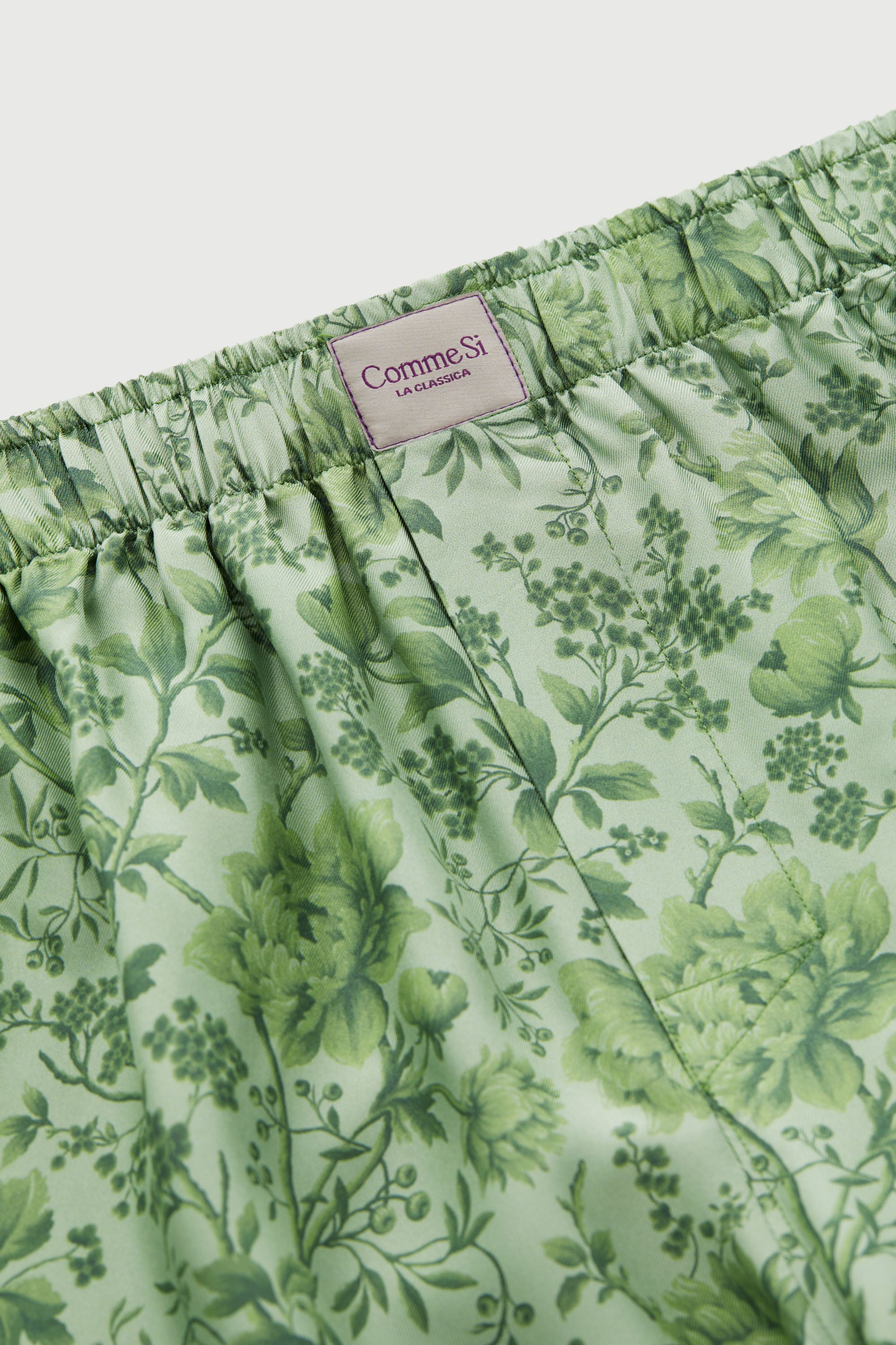 La Boxer Bermuda, made with Liberty fabric