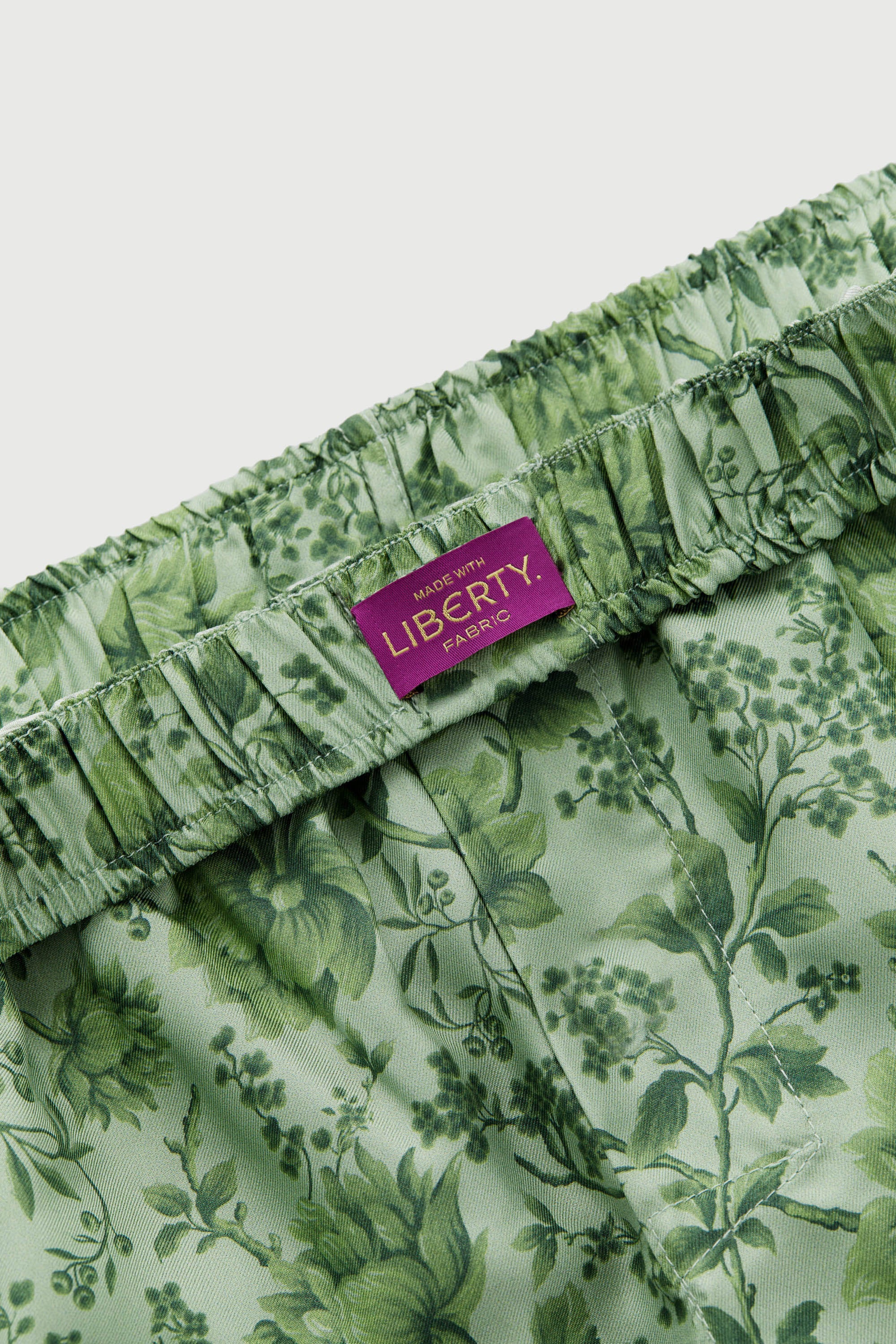 La Boxer Bermuda, made with Liberty fabric