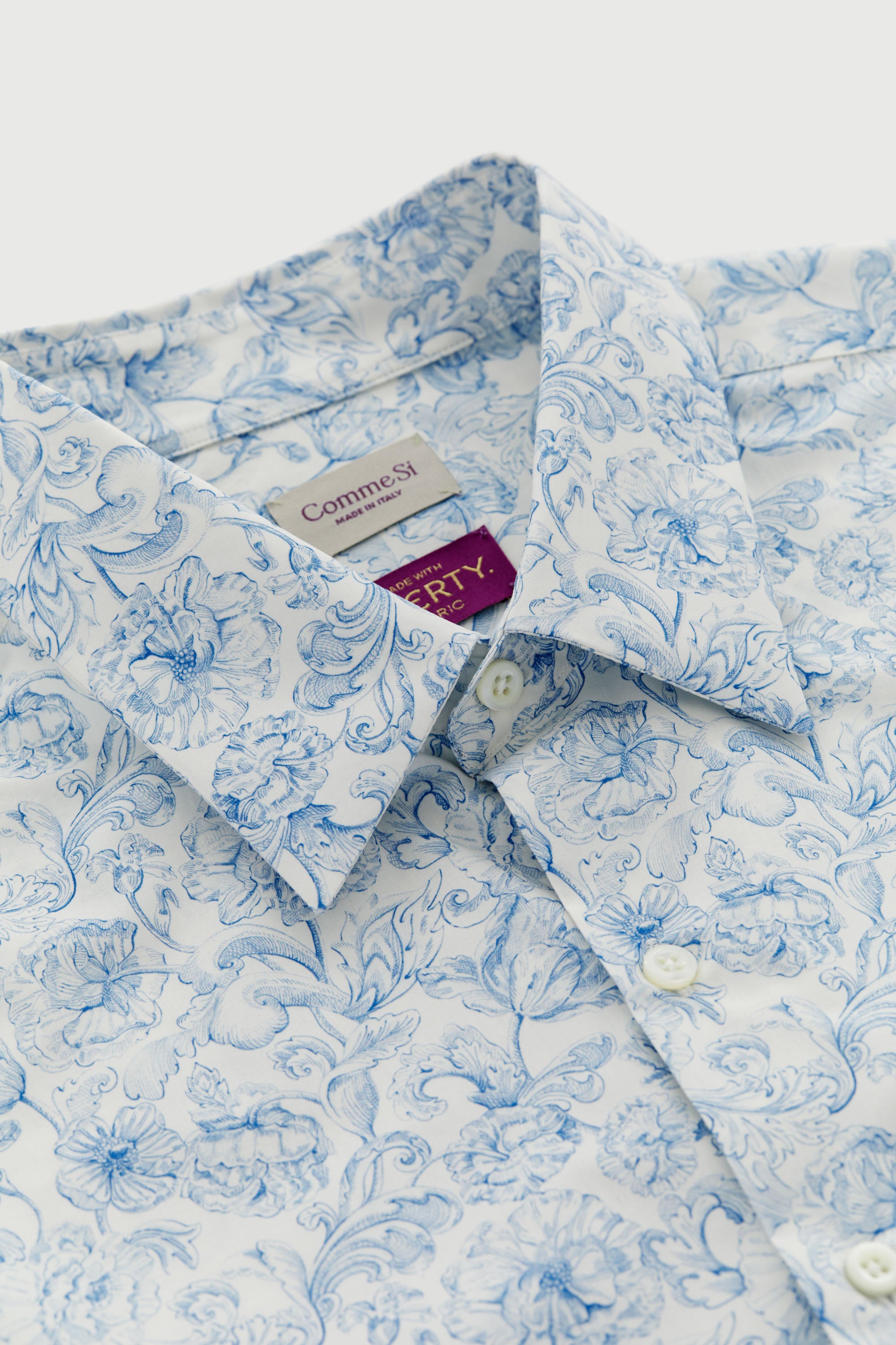 La Shirt Classica, made with Liberty fabric