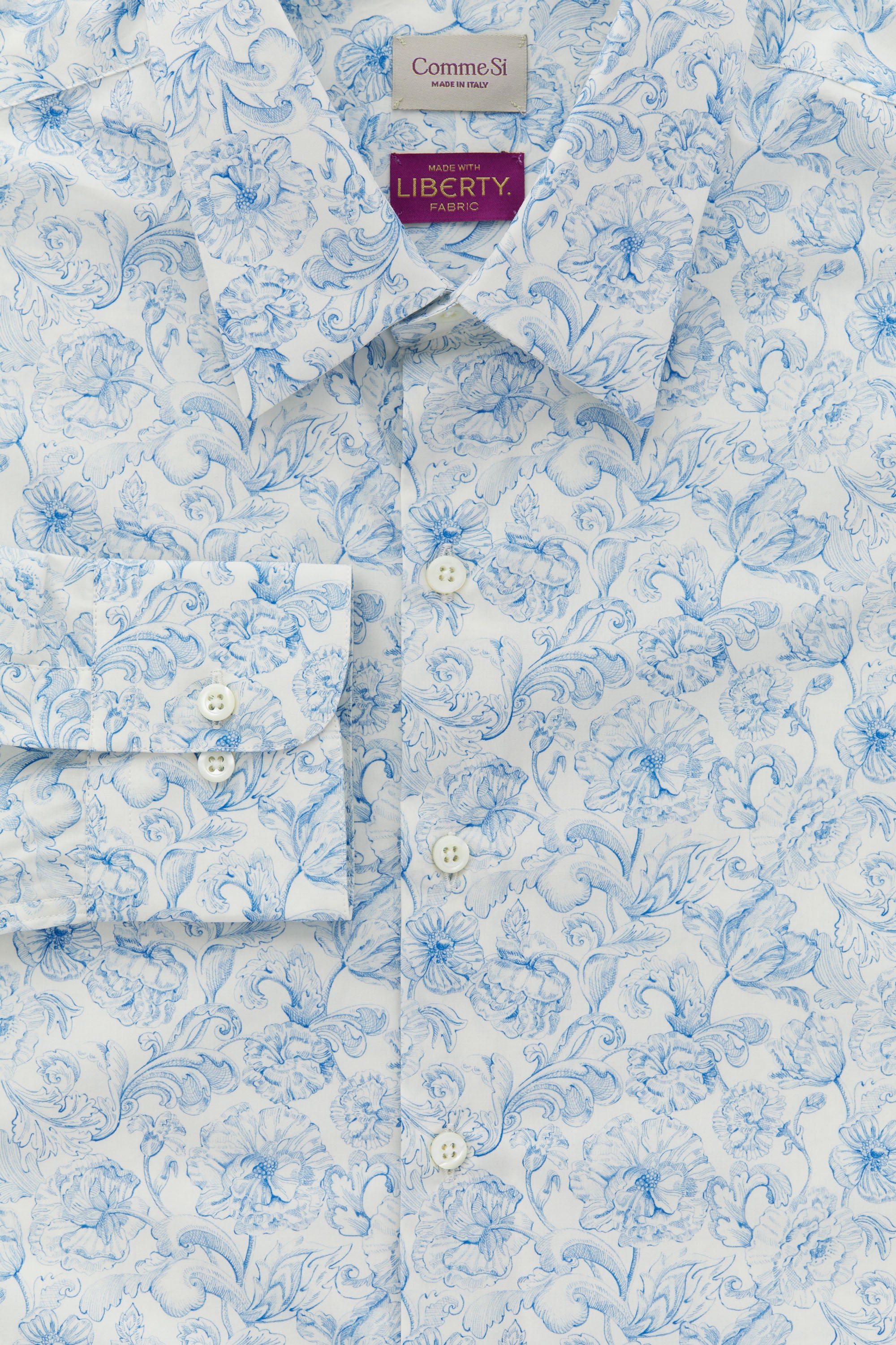 La Shirt Classica, made with Liberty fabric