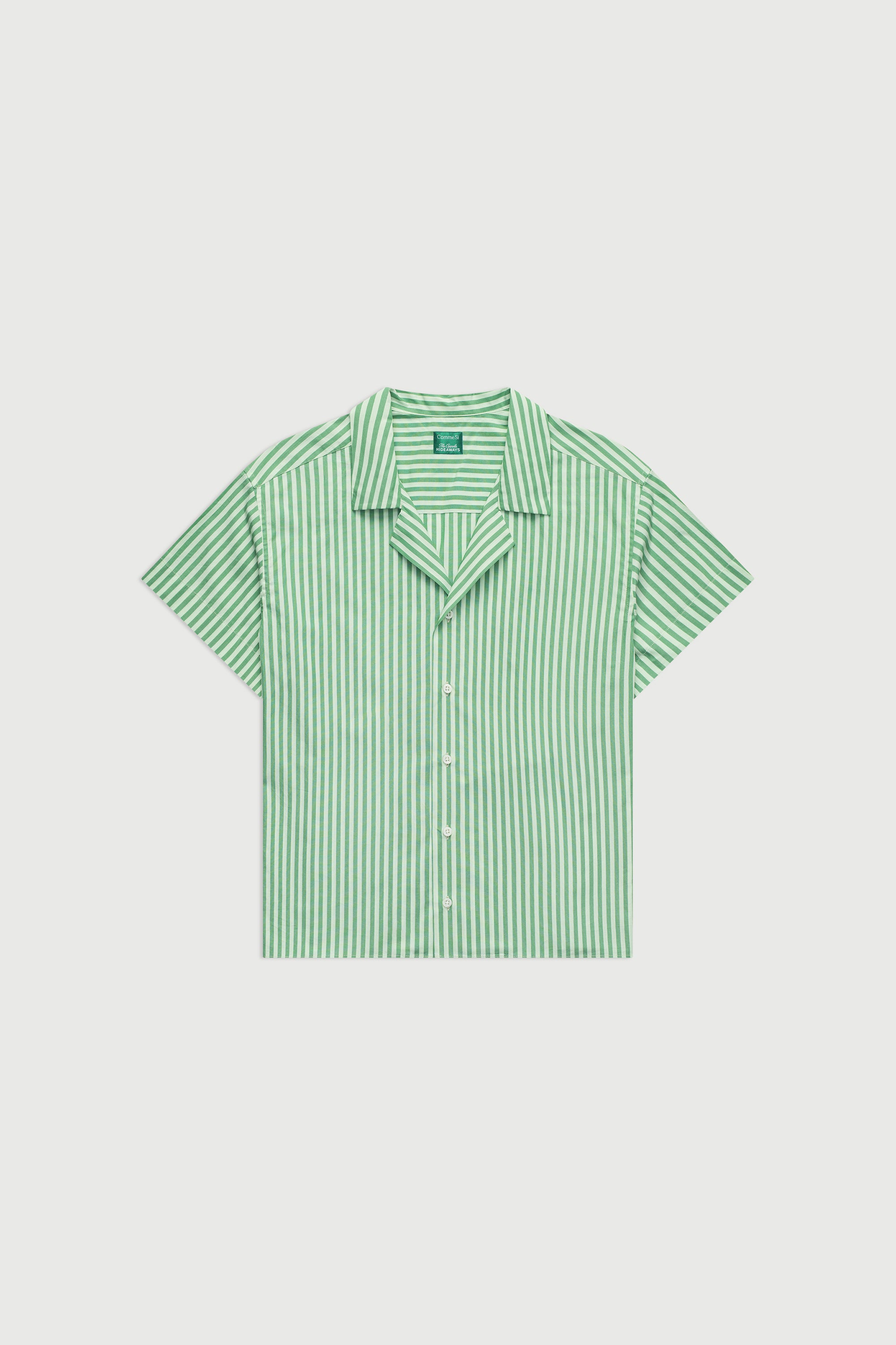 The Notched Collar Short Sleeve, Coppola Stripes – Comme Si