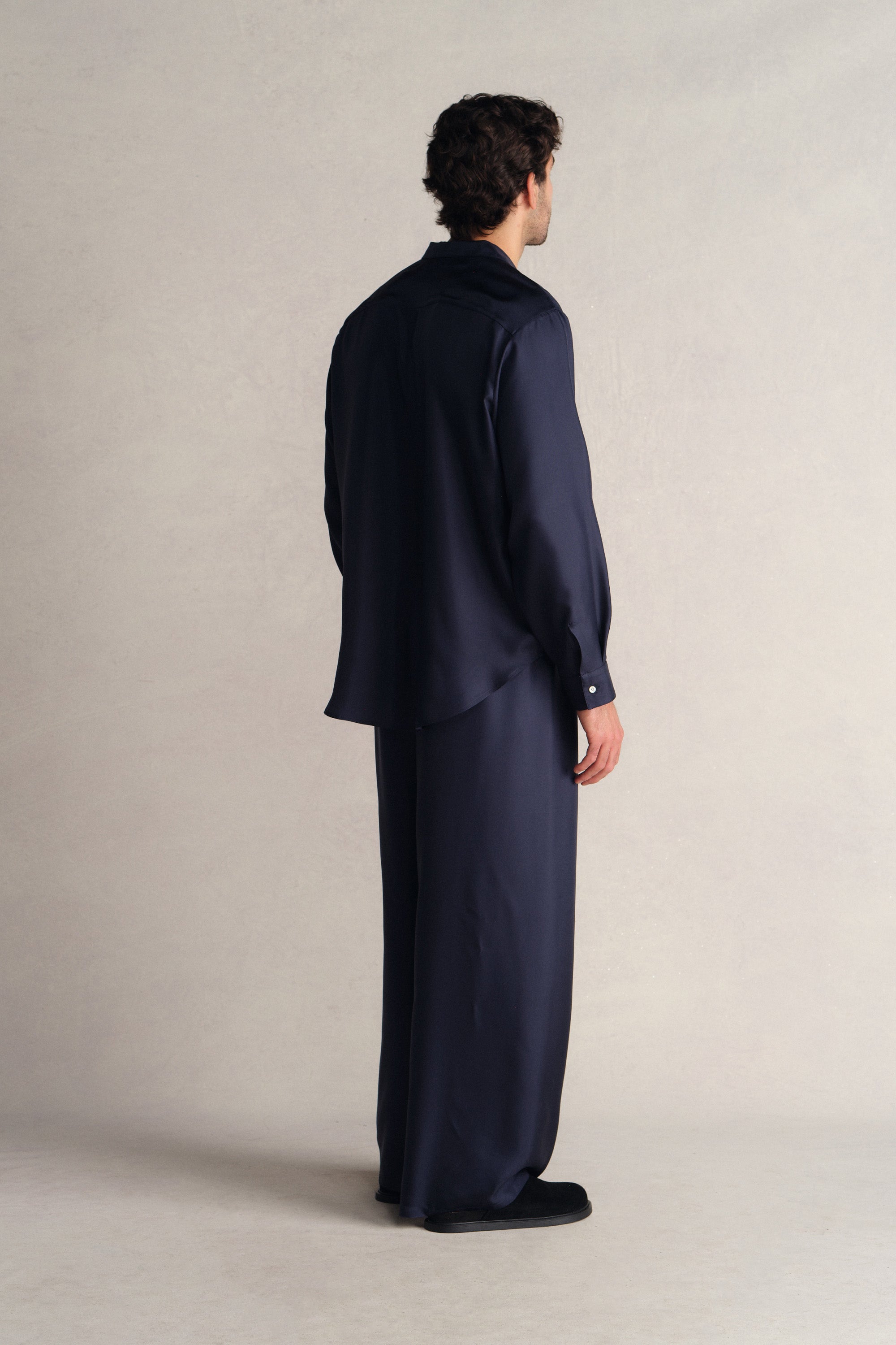 The Drawstring Pant, Silk Twill