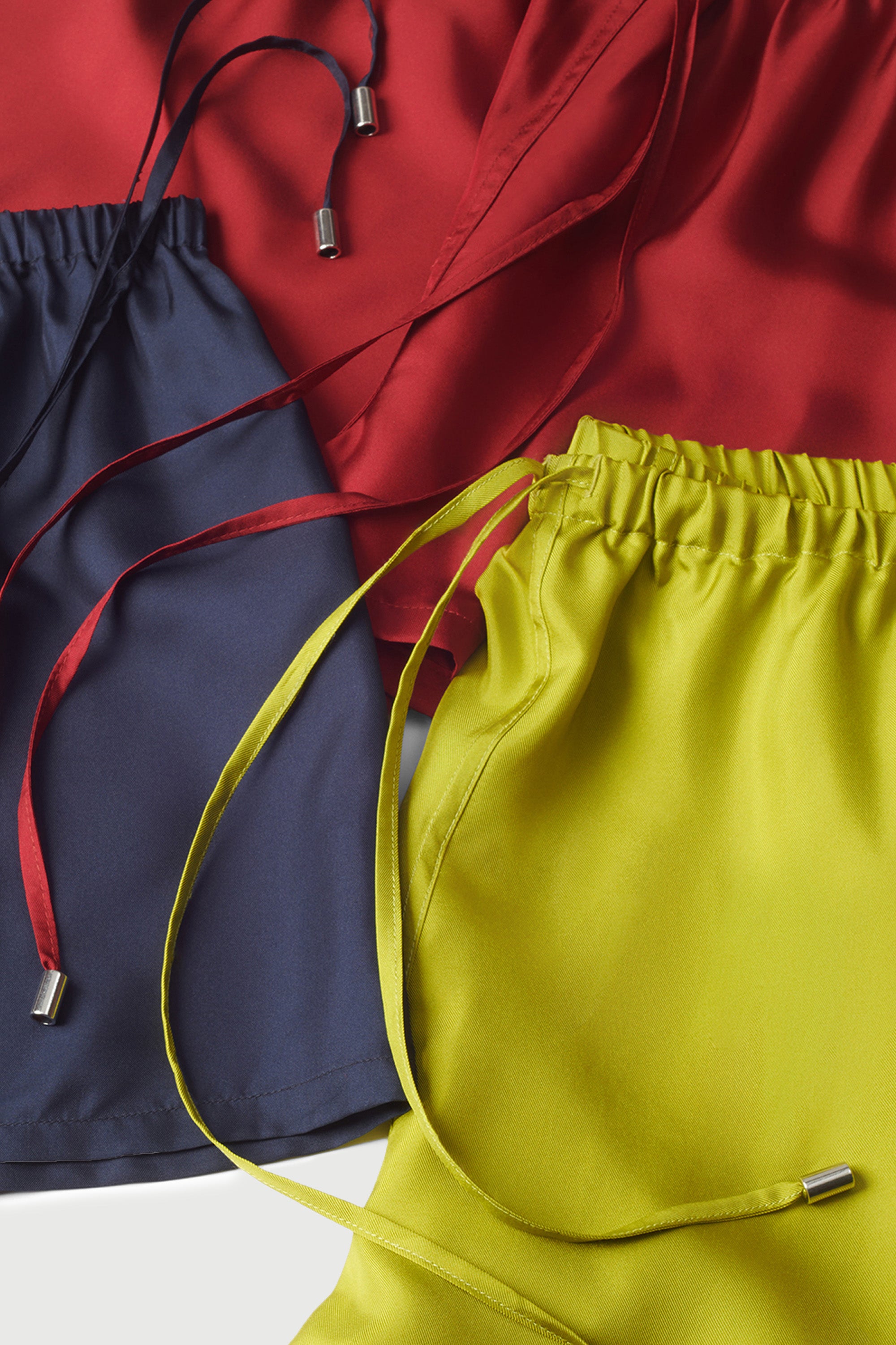 The Drawstring Short, Silk Twill