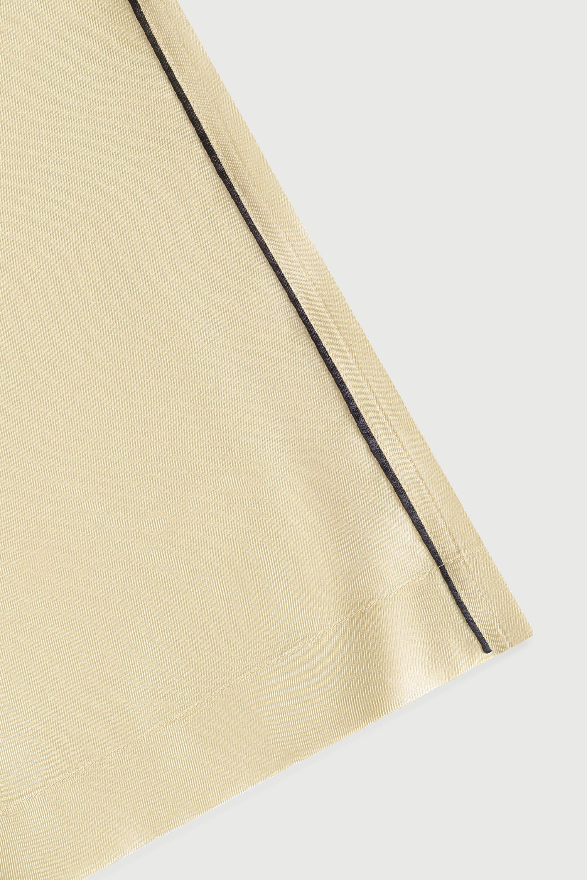 The Piped Silk Twill Set