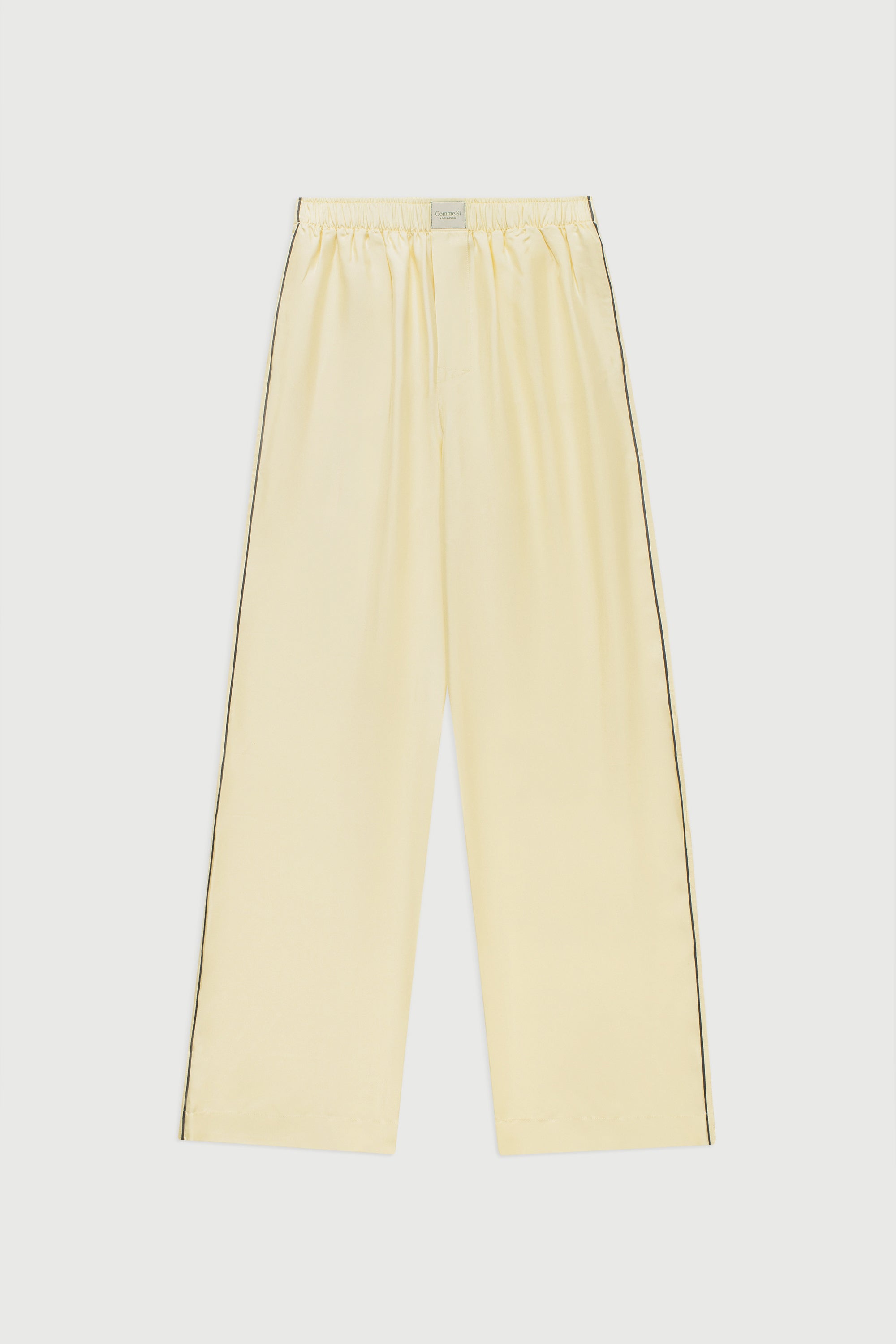 La Boxer Alta Piped Silk Twill