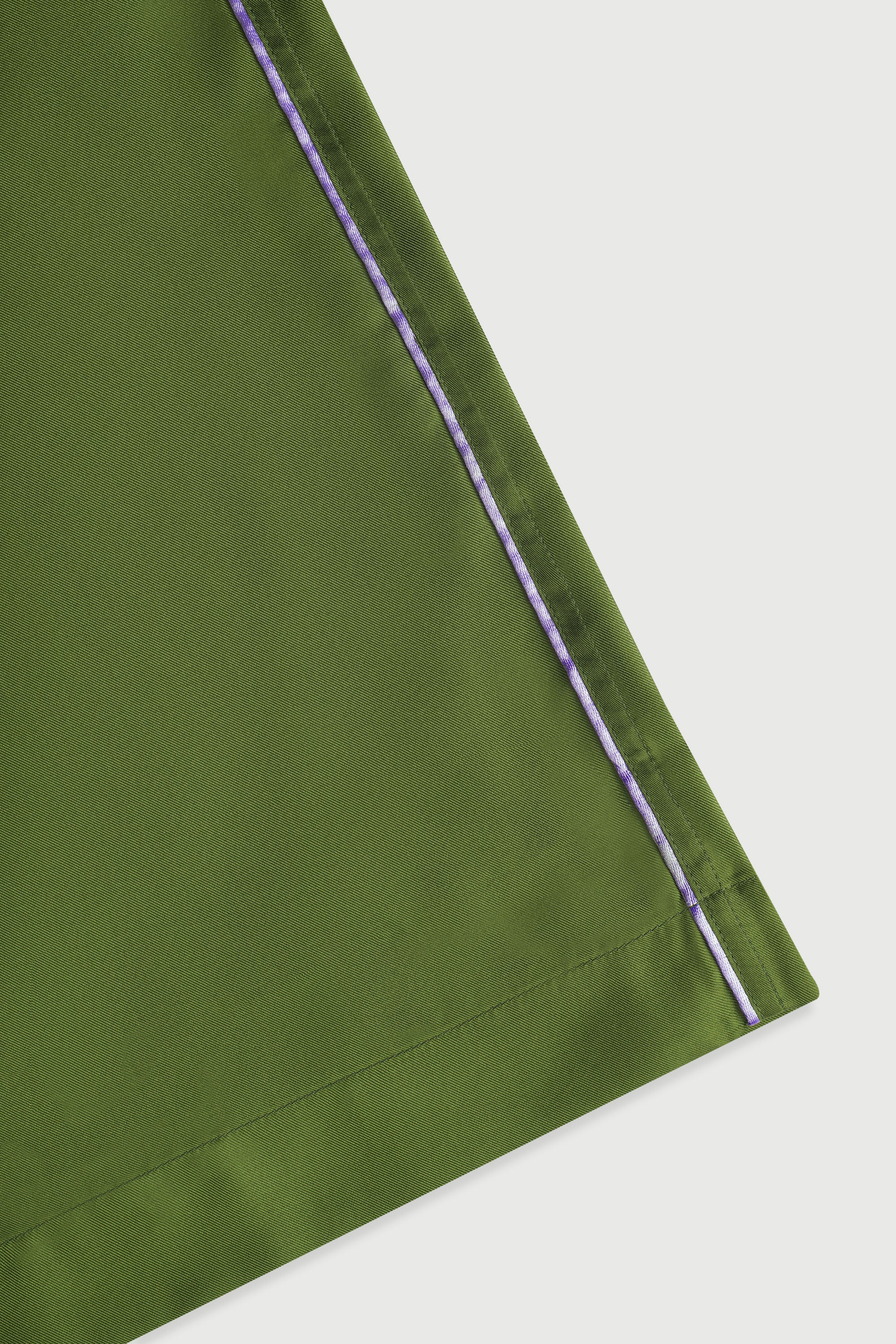 The Piped Silk Twill Set