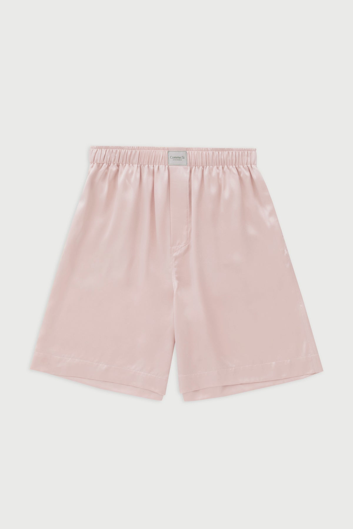 Aubrina Striped Blend Boxer Bermuda Shorts - Pink