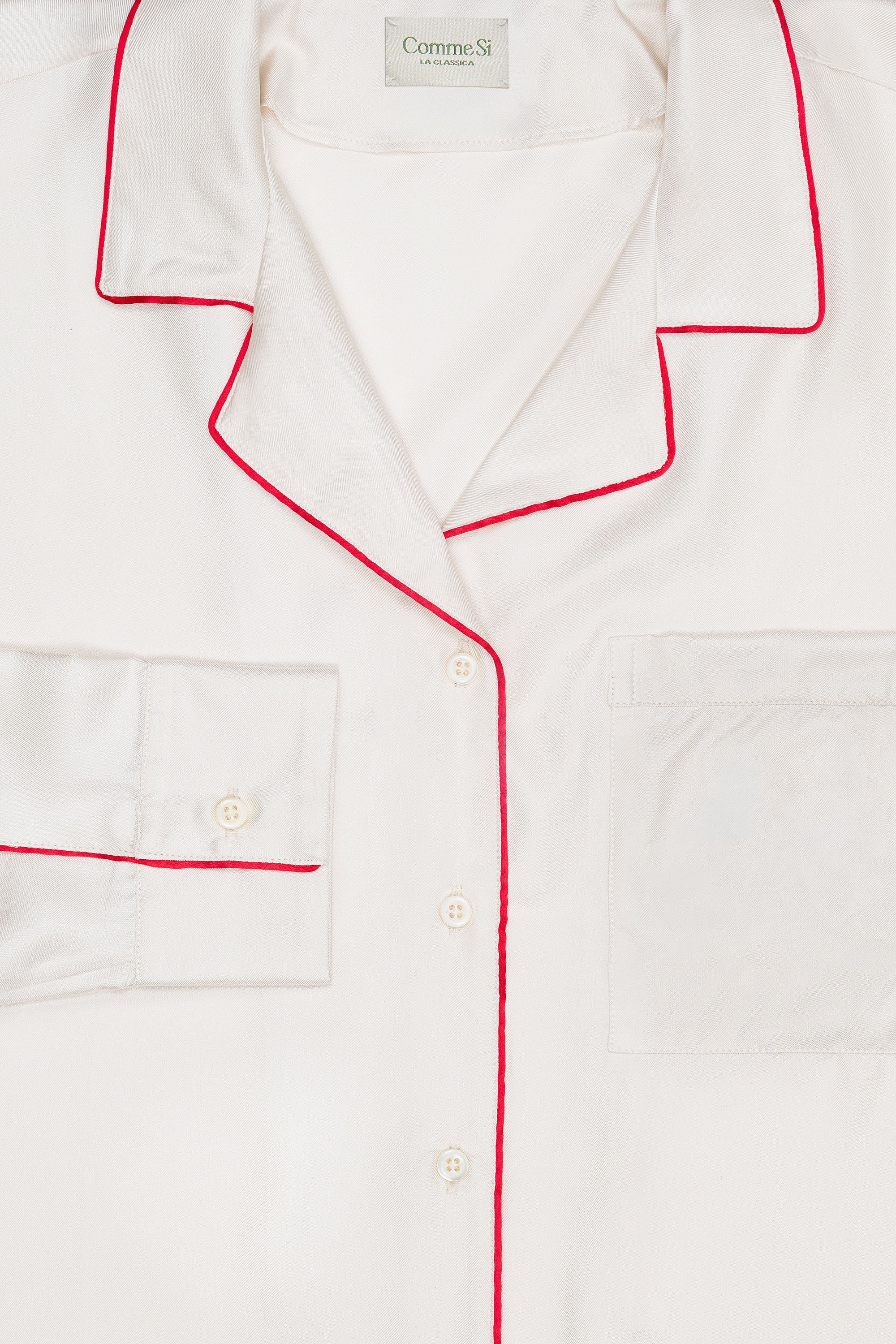 The Piped Silk Twill Set