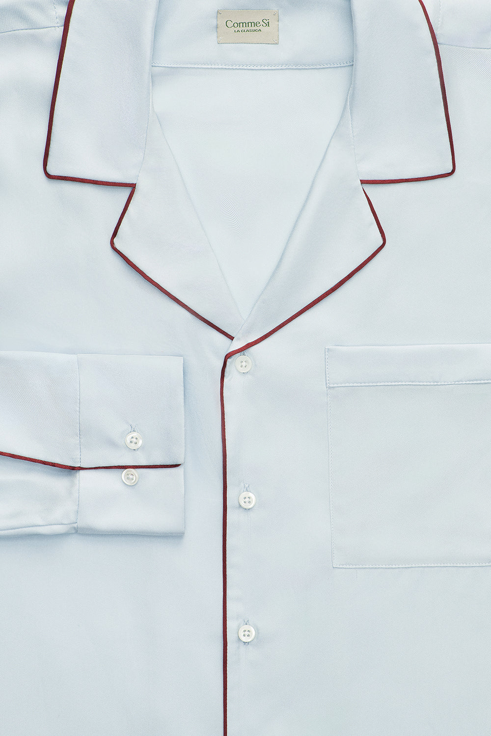 The Piped Silk Twill Set