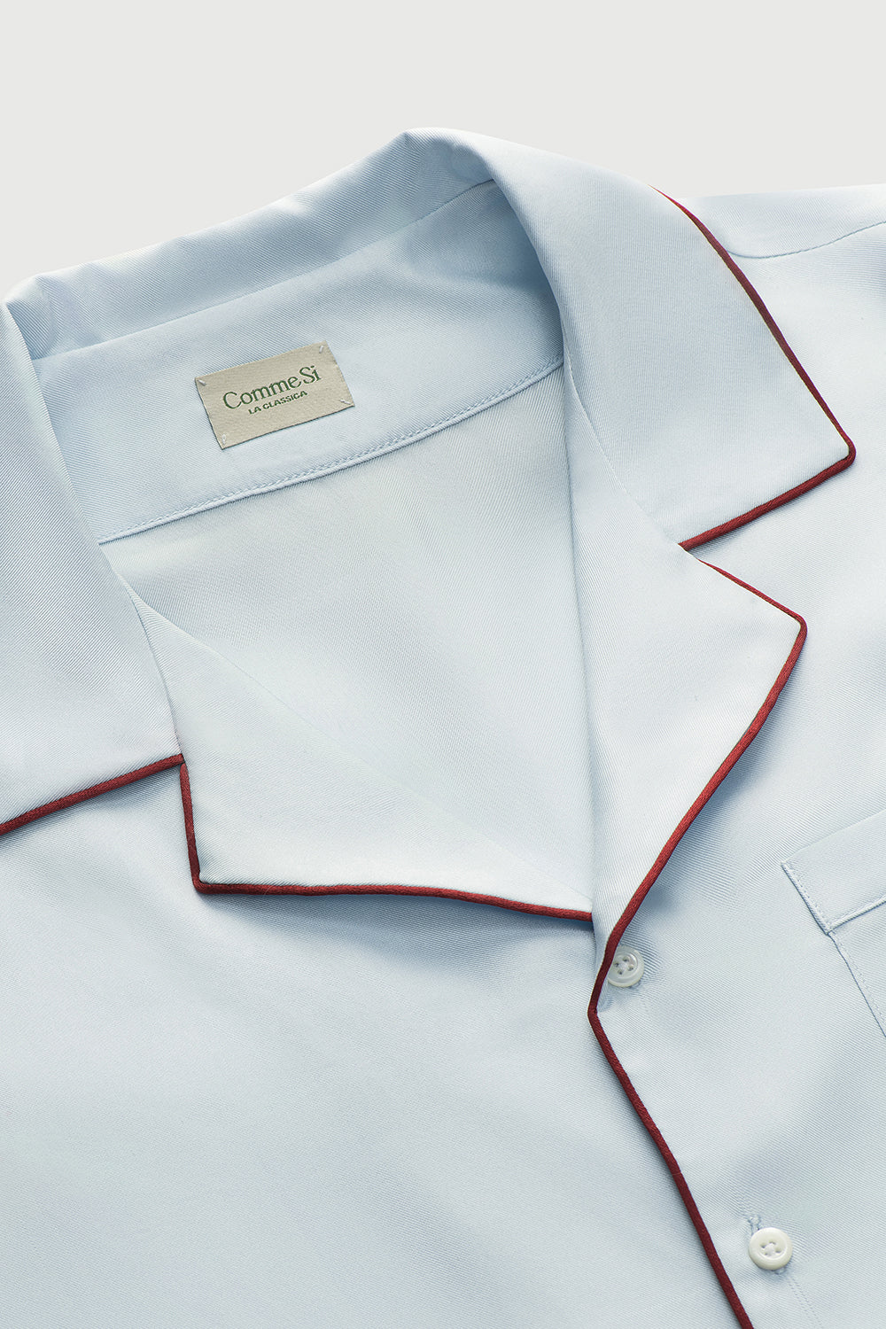 The Piped Silk Twill Set