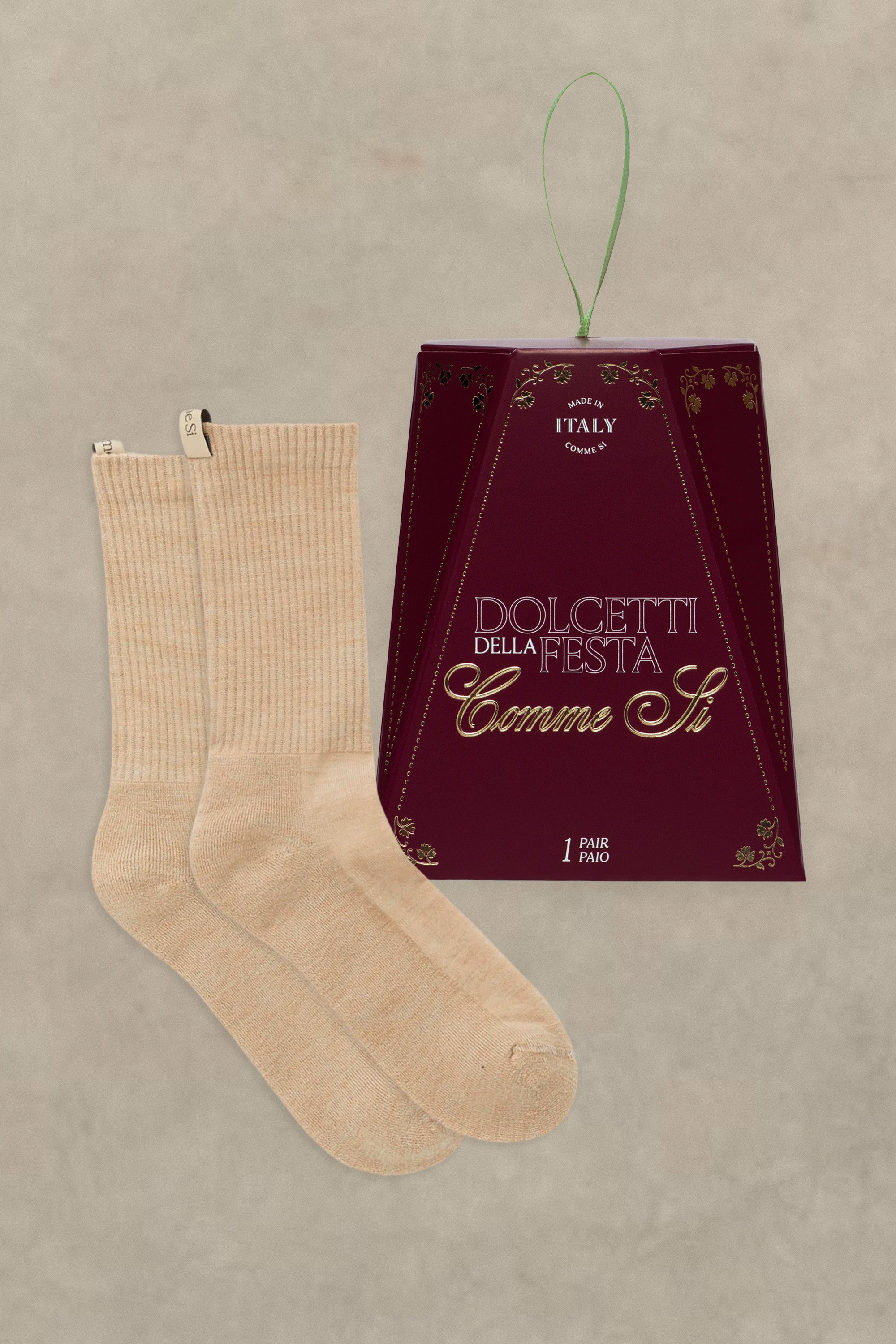 The Pandoro Giftbox, Merino Tube Sock