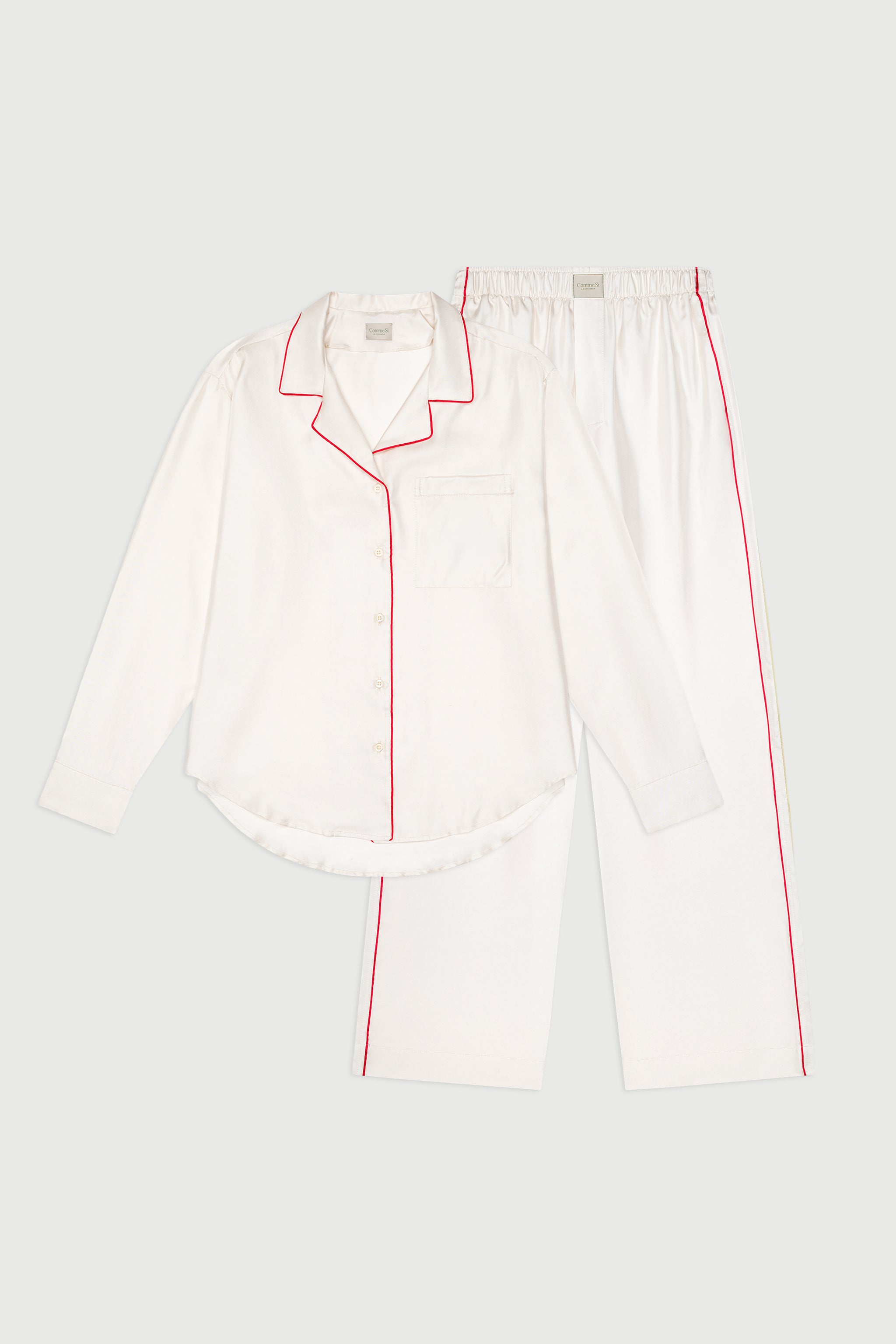 The Piped Silk Twill Set
