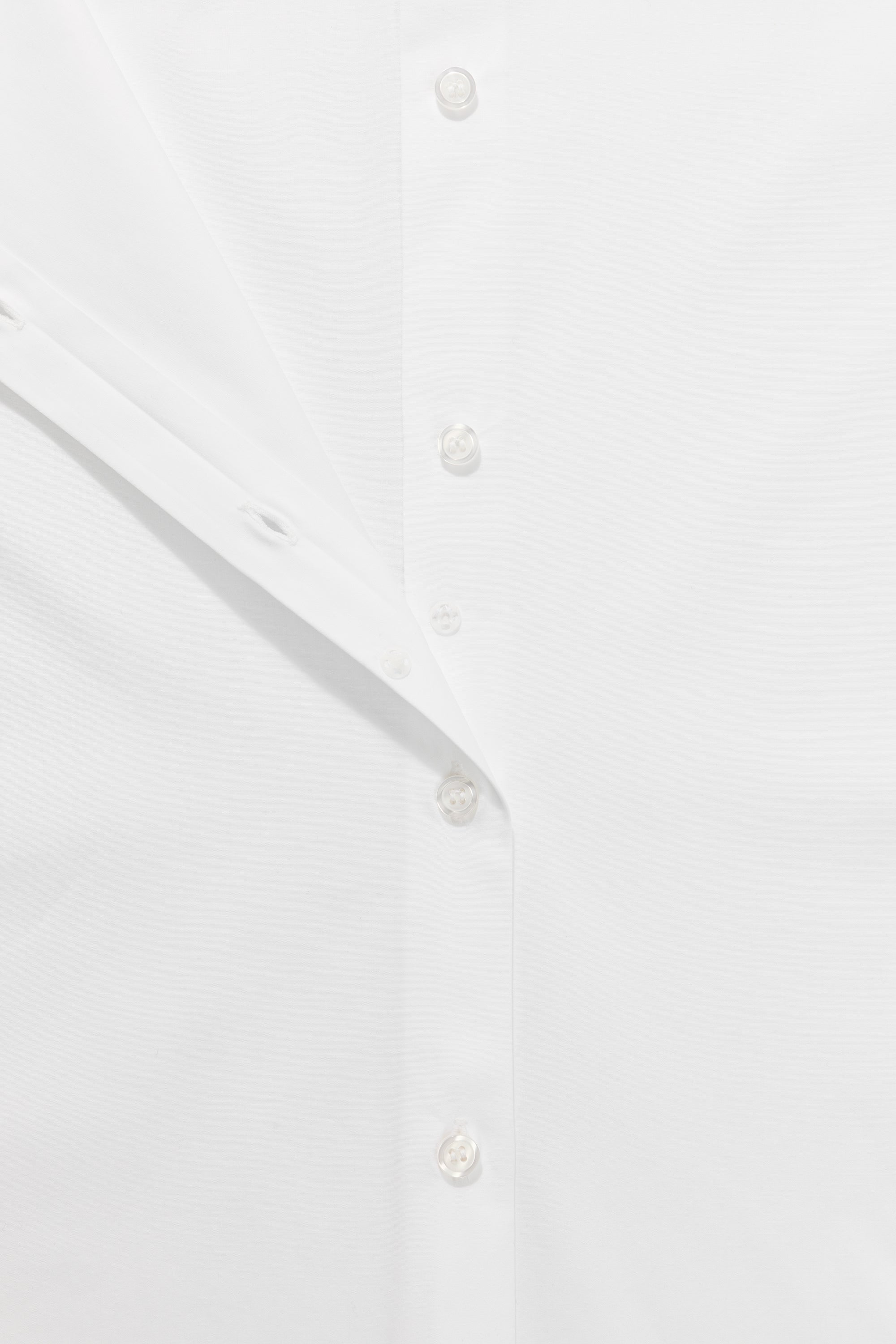 Hidden Button Detail - The Studio Shirt in White - Danielle for Comme Si