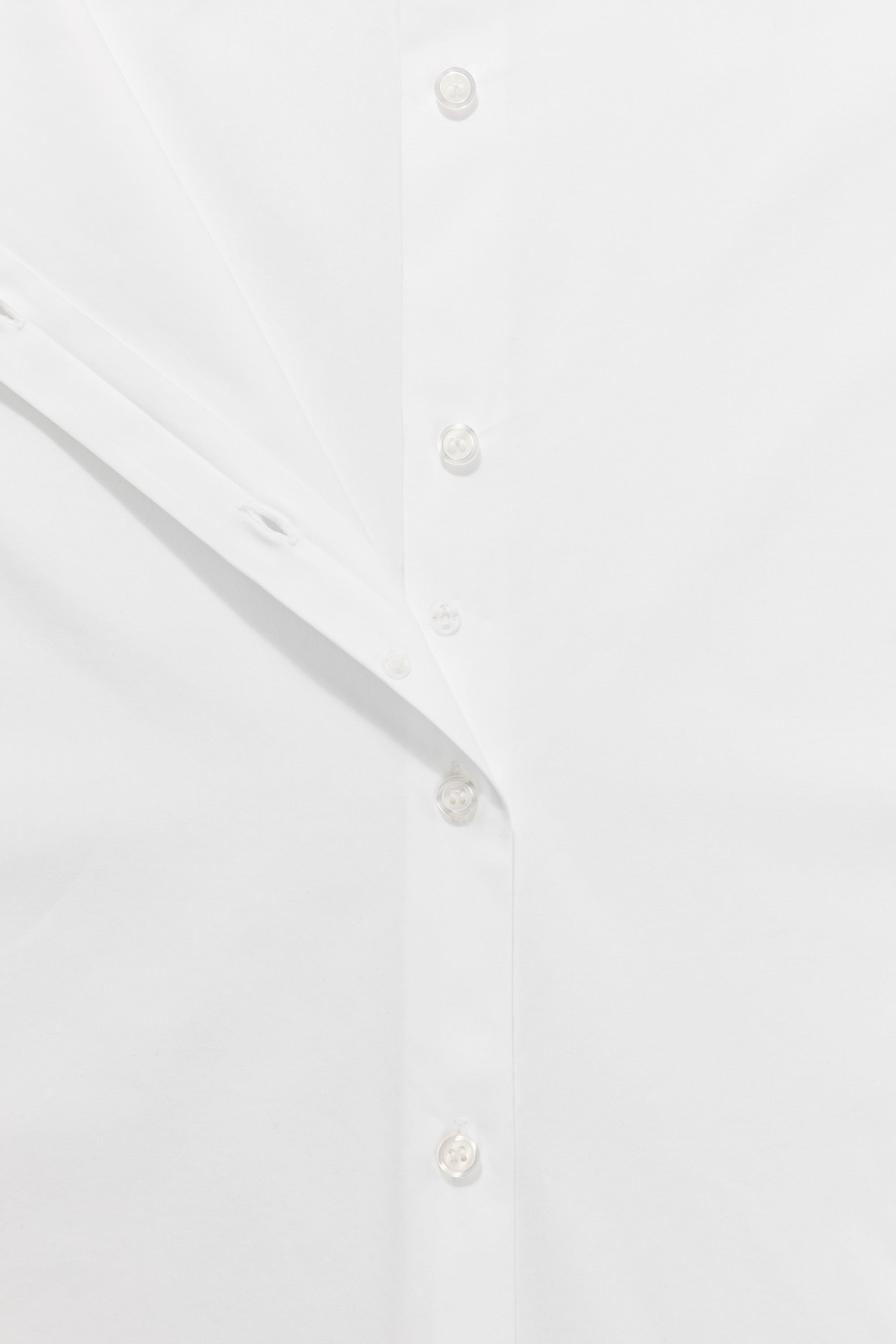 Hidden Button Detail - The Studio Shirt in White - Danielle for Comme Si