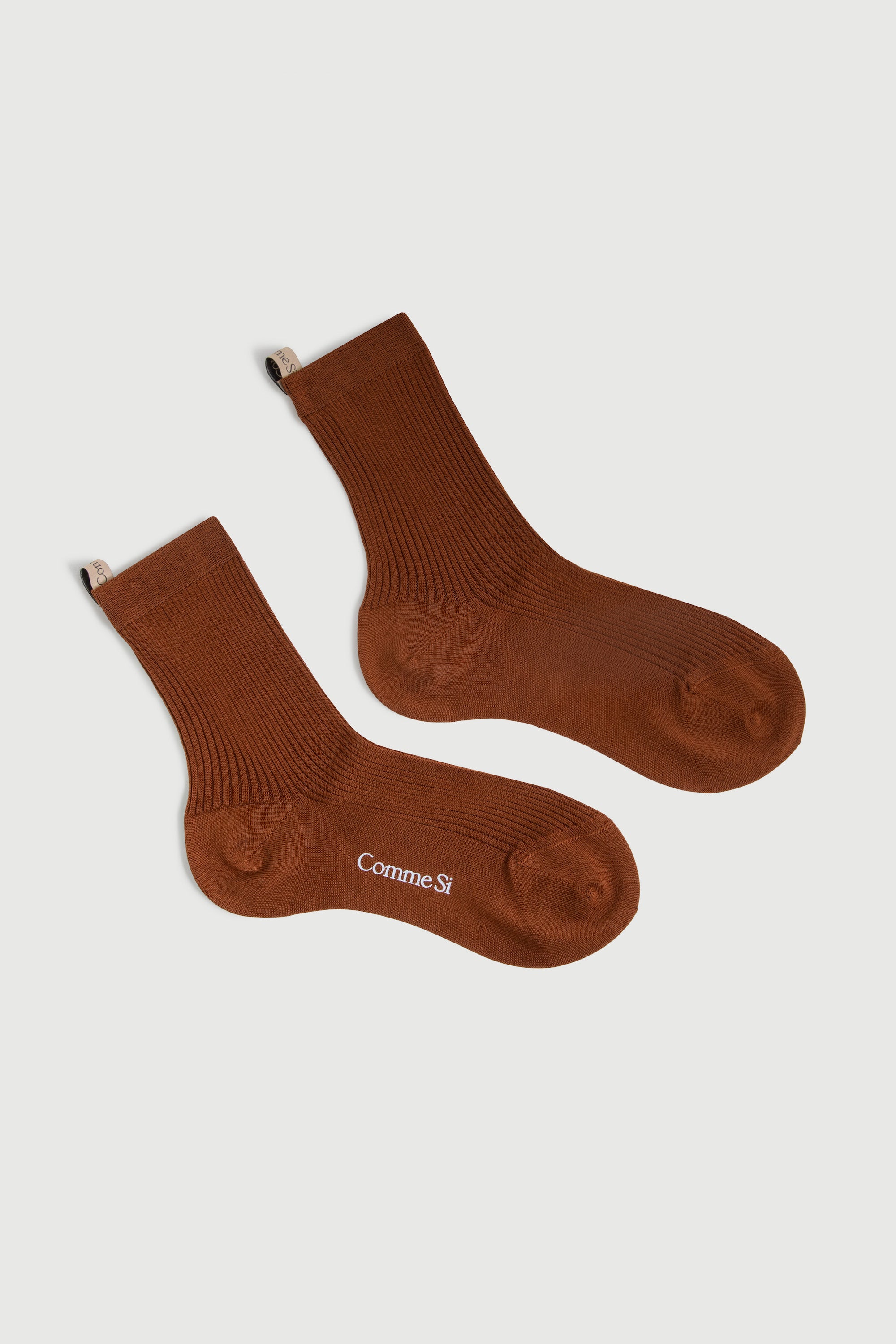 The Agnelli Sock in Mocha, Egyptian Cotton