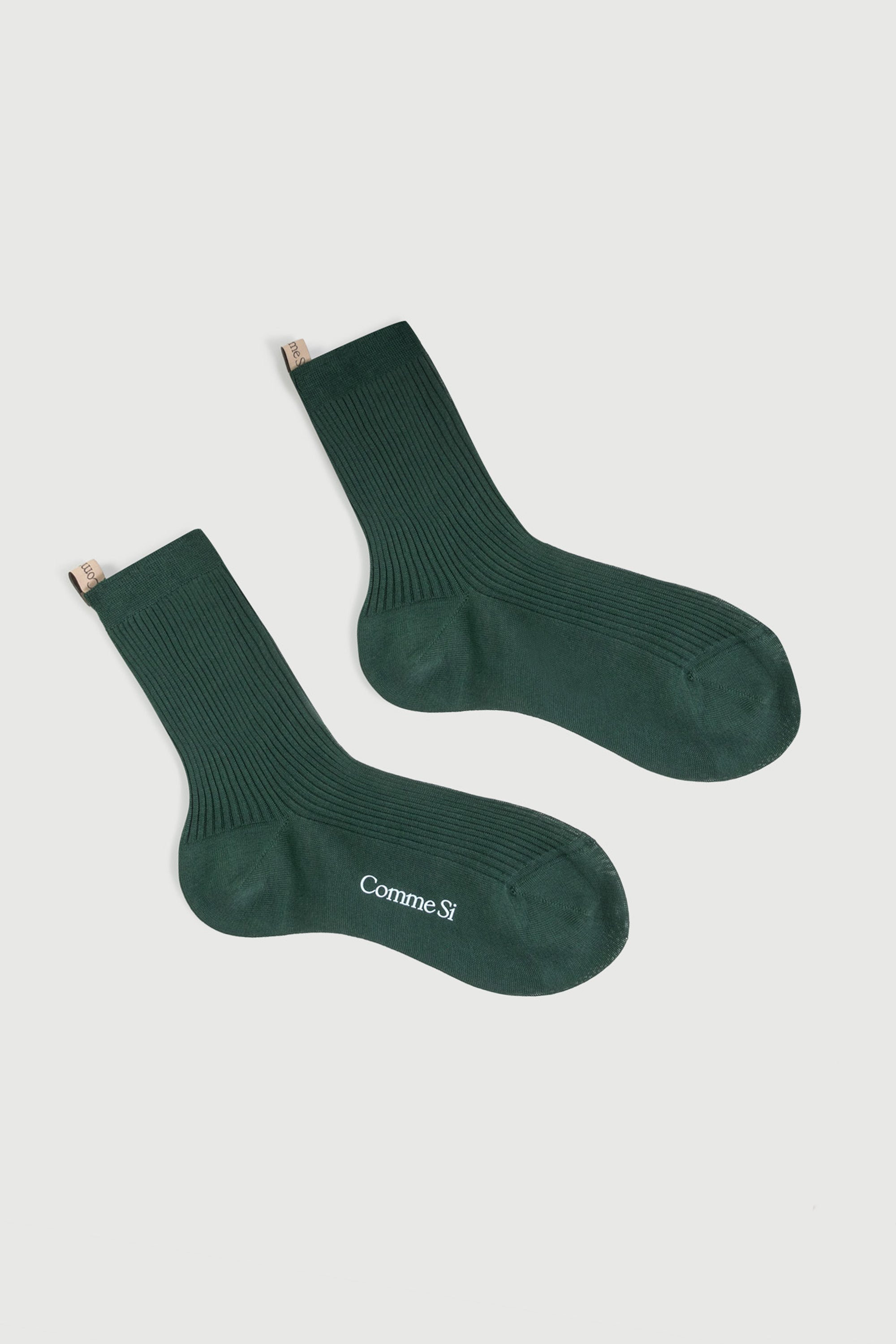 The Agnelli Sock in Pine, Egyptian Cotton