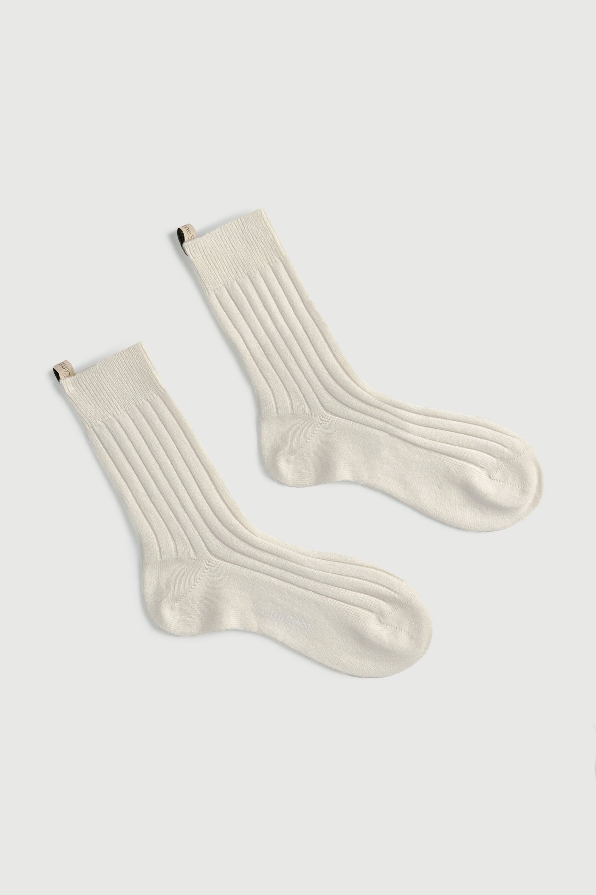 The Danielle Sock, Cream, Mongolian Cashmere, Comme Si