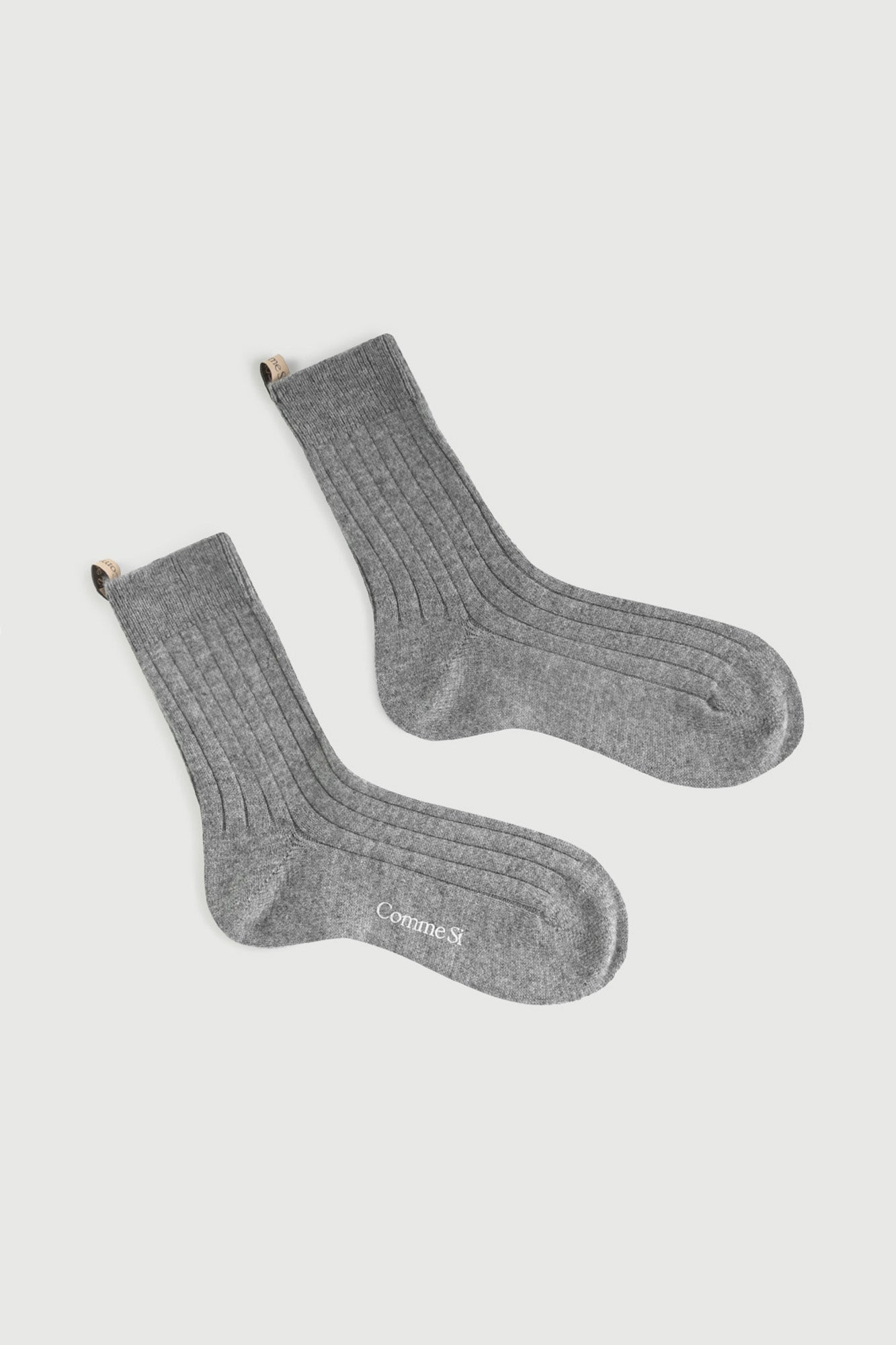 The Danielle Sock, Mongolian Cashmere, Heather Grey, Comme Si