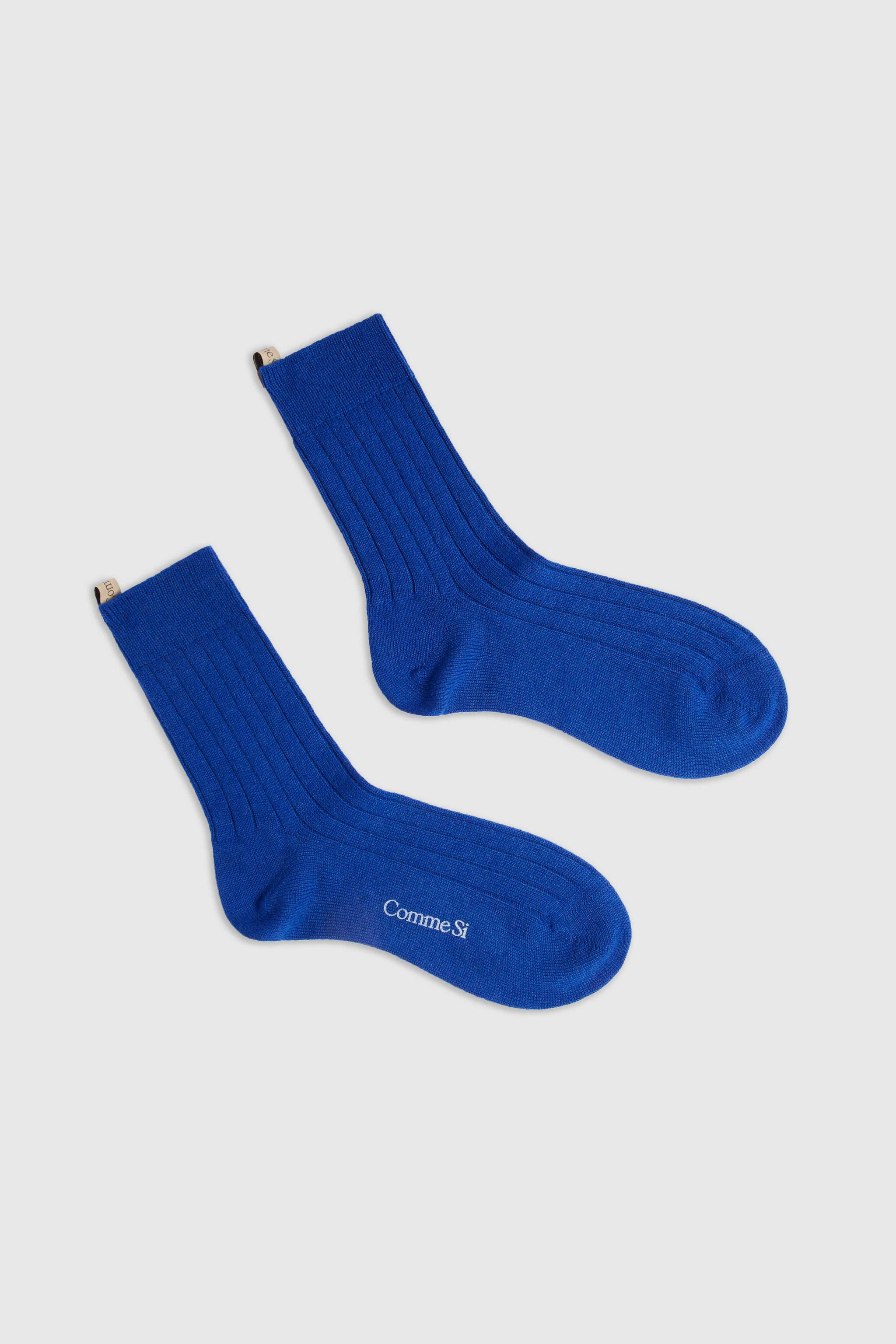 The Danielle Sock, Mongolian Cashmere, Klein Blue, Comme Si