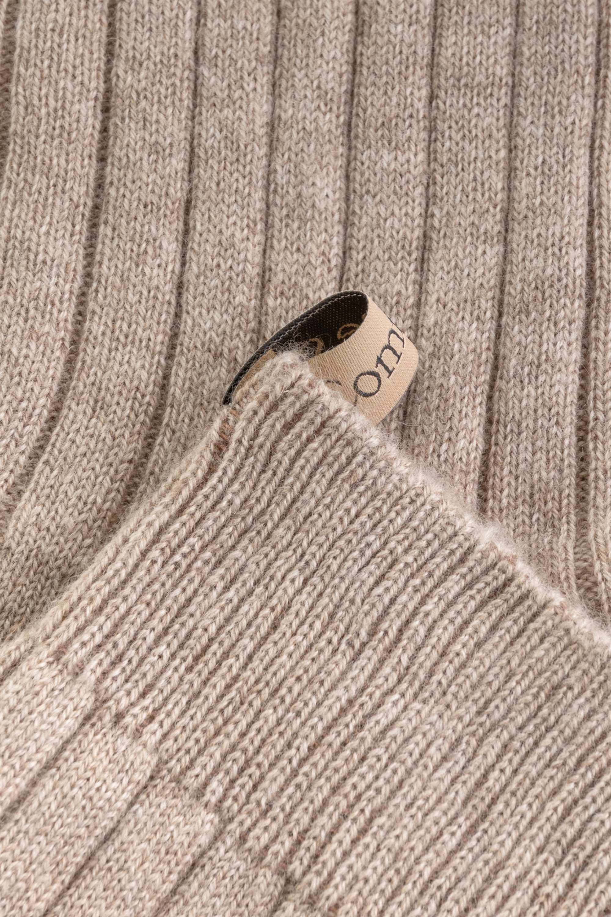 Ribbon tag detail, The Danielle Sock, Mongolian Cashmere, Oatmeal, Comme Si