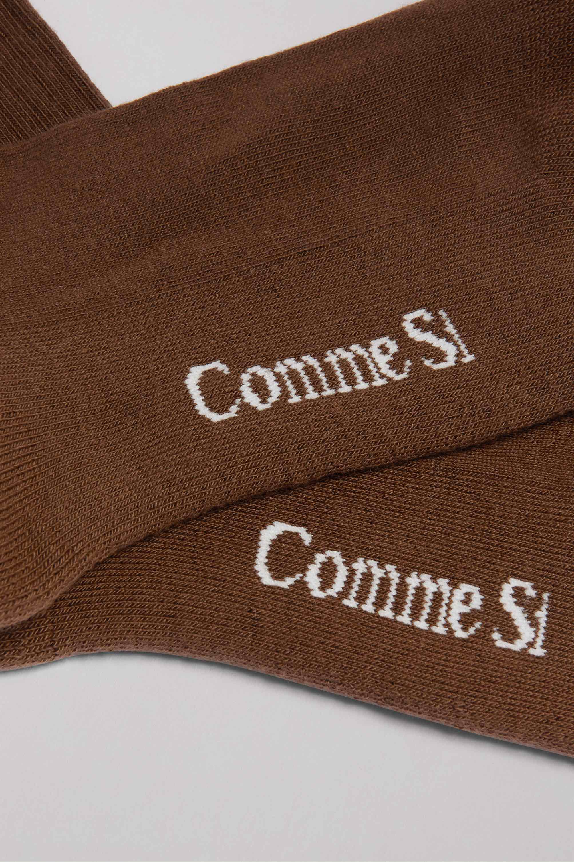 Footbed detail, The Everyday Sock in Brown, made with Organic Egyptian Cotton, by Comme Si