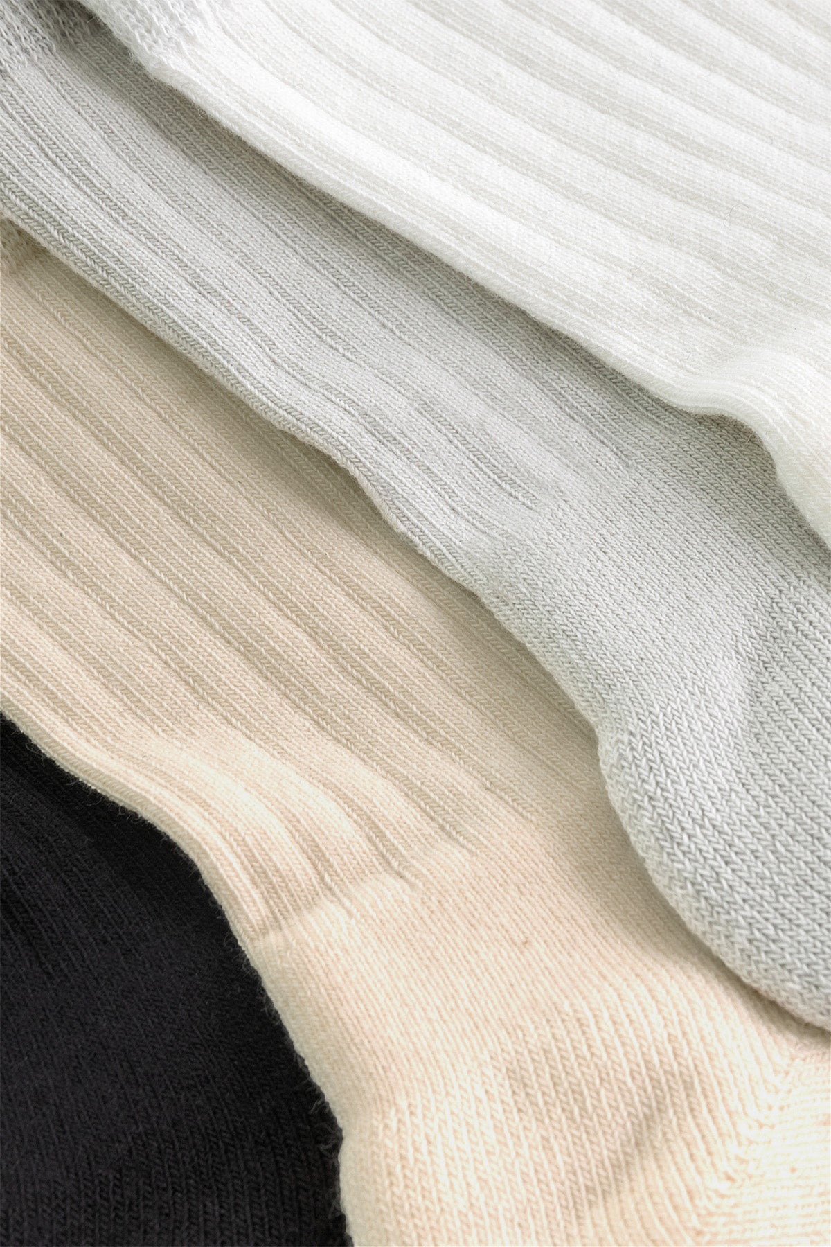 Ribbing detail, The Everyday Sock Set, Classic, GOTS certified Organic Cotton, by Comme Si