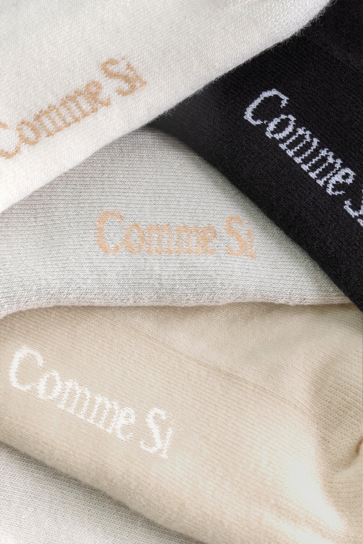 Footbed Detail, The Everyday Sock Set, Classic, GOTS certified Organic Cotton, by Comme Si