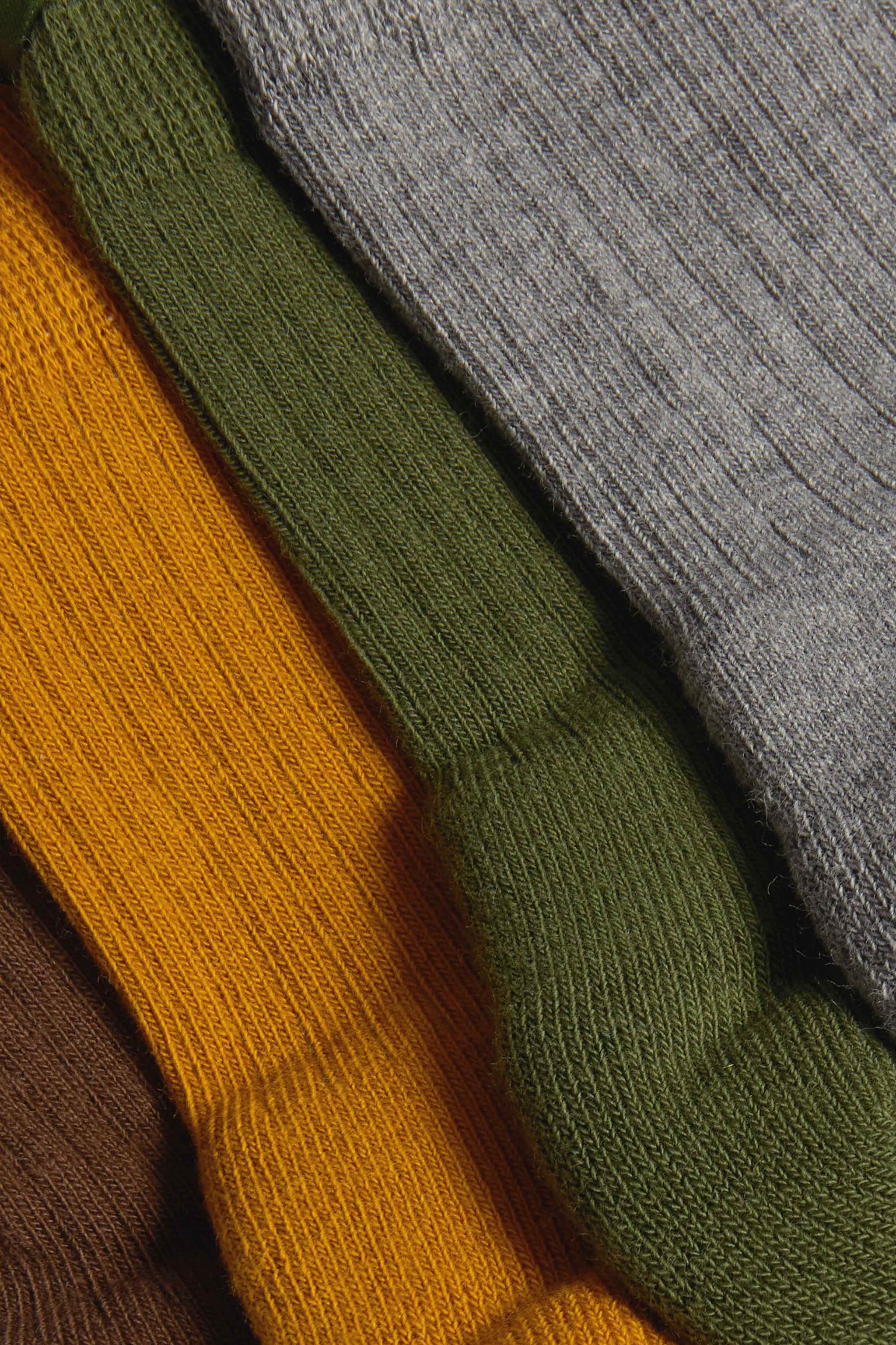 Ribbing detail, The Everyday Sock Set, Earth, GOTS certified Organic Cotton, by Comme Si