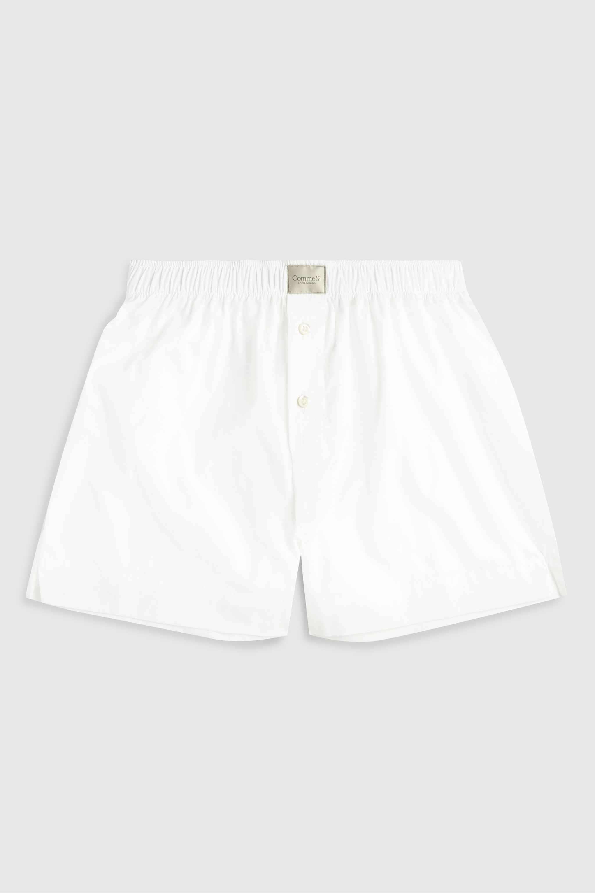 La Boxer Classica, White, Italian Cotton Poplin, Comme Si