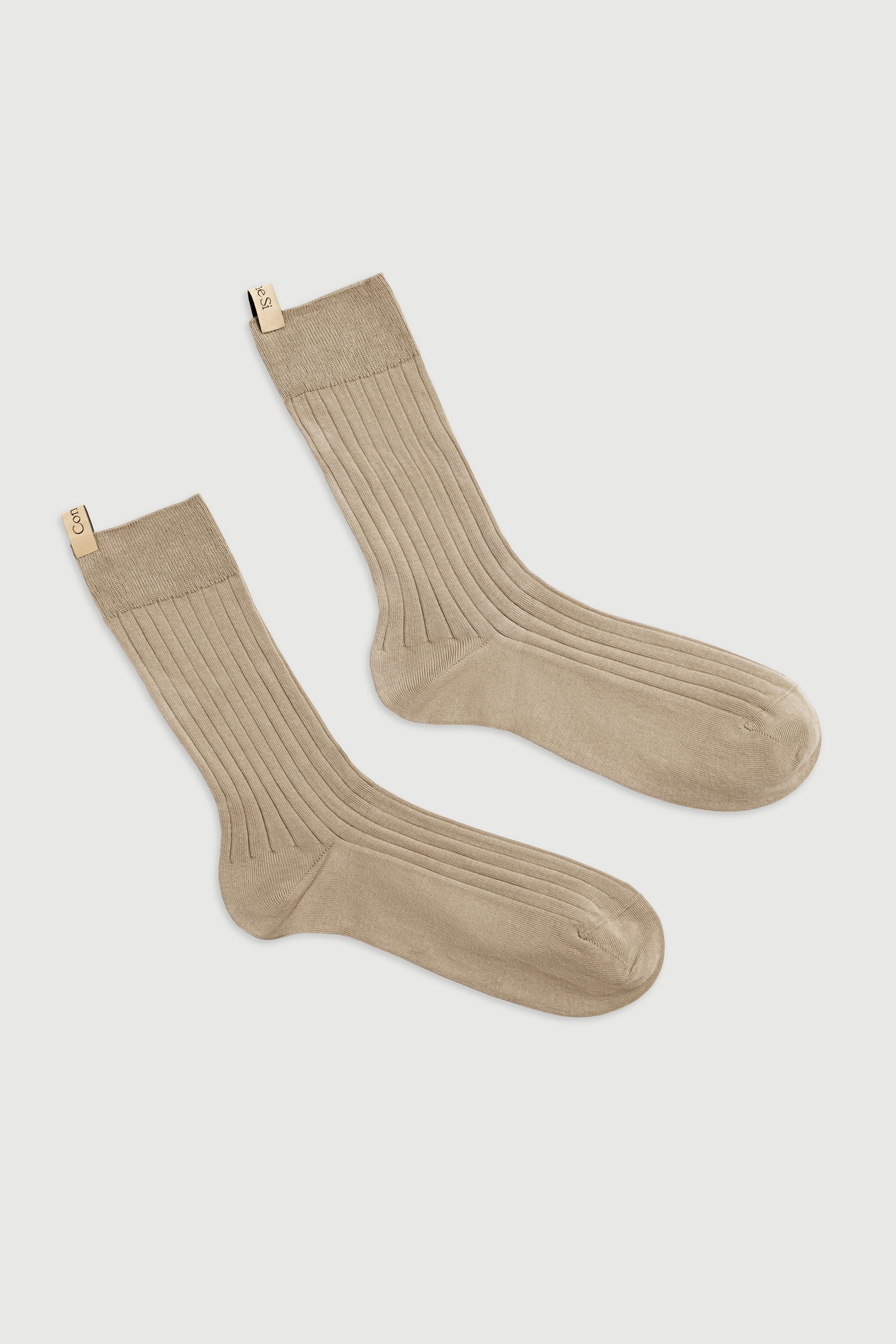 The Yves Sock in Khaki, Egyptian cotton sock by Comme Si